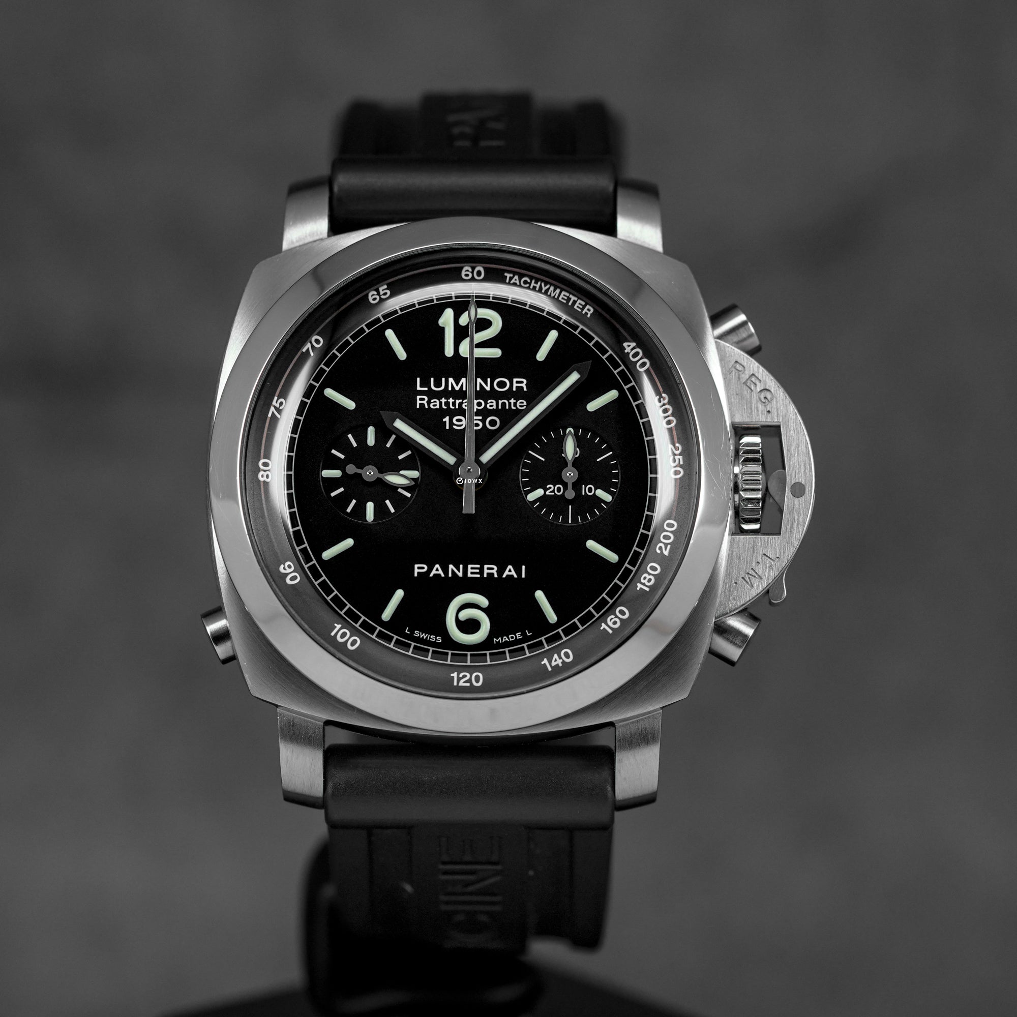 LUMINOR 1950 RATTRAPANTE CHRONOGRAPH 44MM BLACK DIAL PAM 213 (2007)