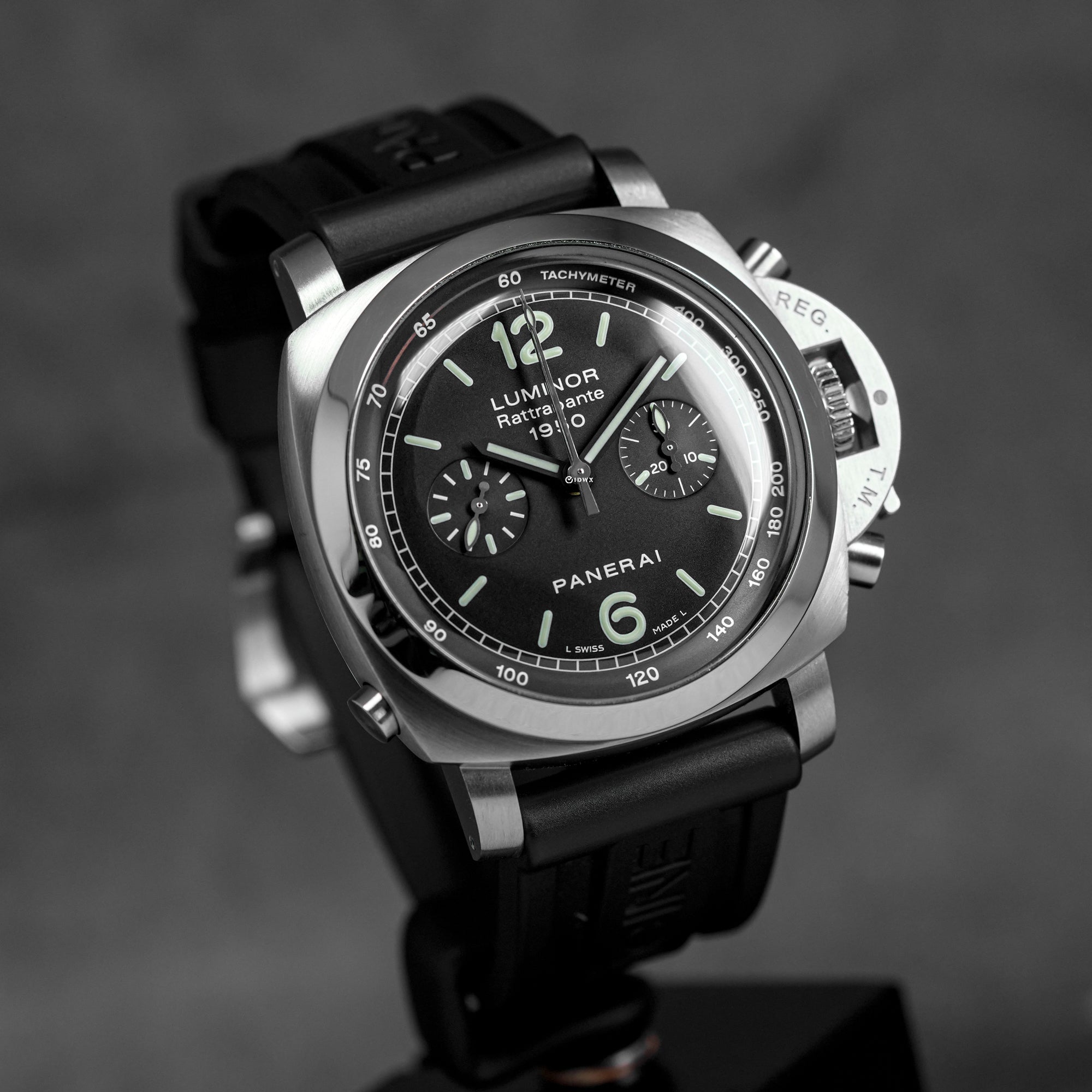 LUMINOR 1950 RATTRAPANTE CHRONOGRAPH 44MM BLACK DIAL PAM 213 (2007)