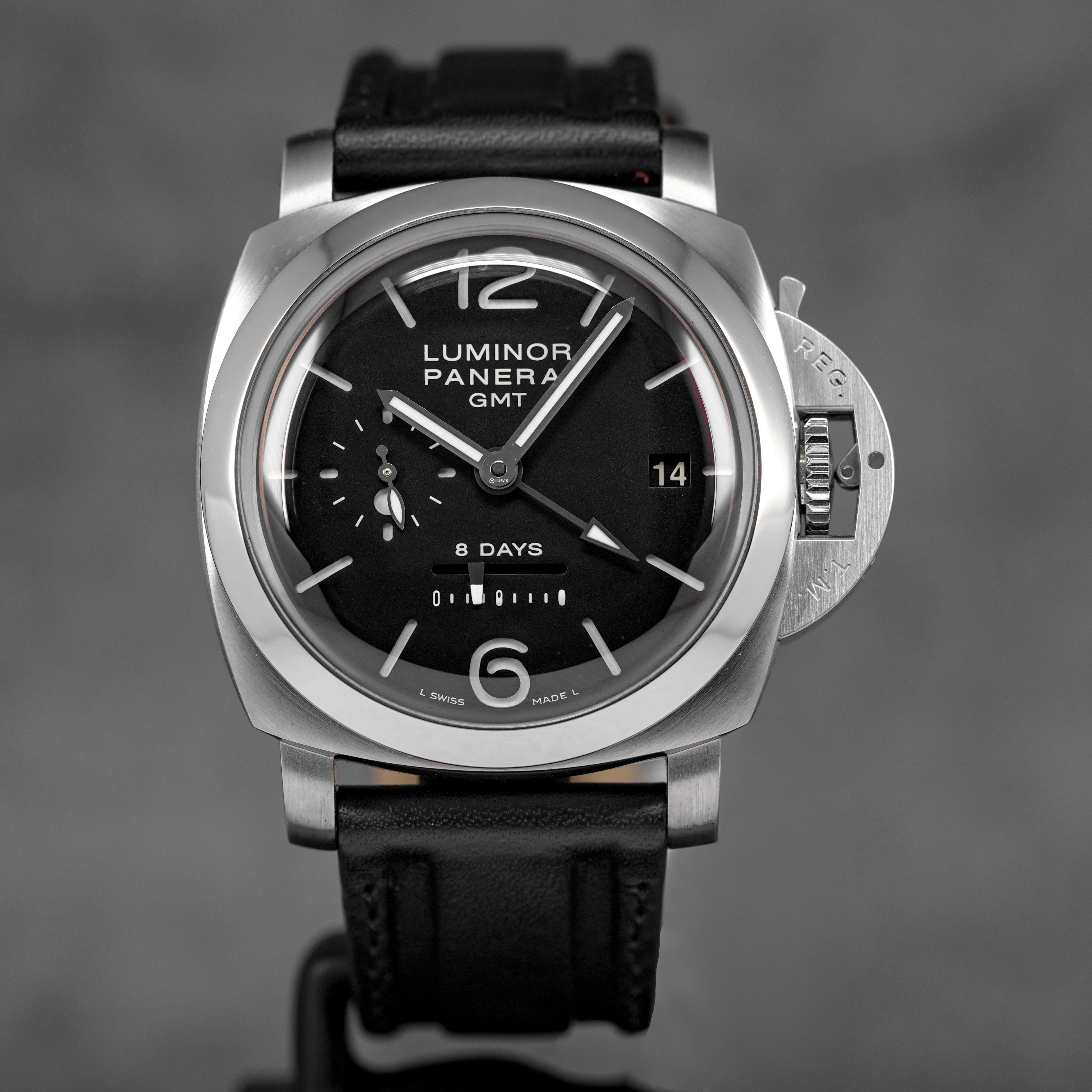 LUMINOR 1950 8 DAYS GMT 44MM BLACK DIAL PAM 233 (2007)