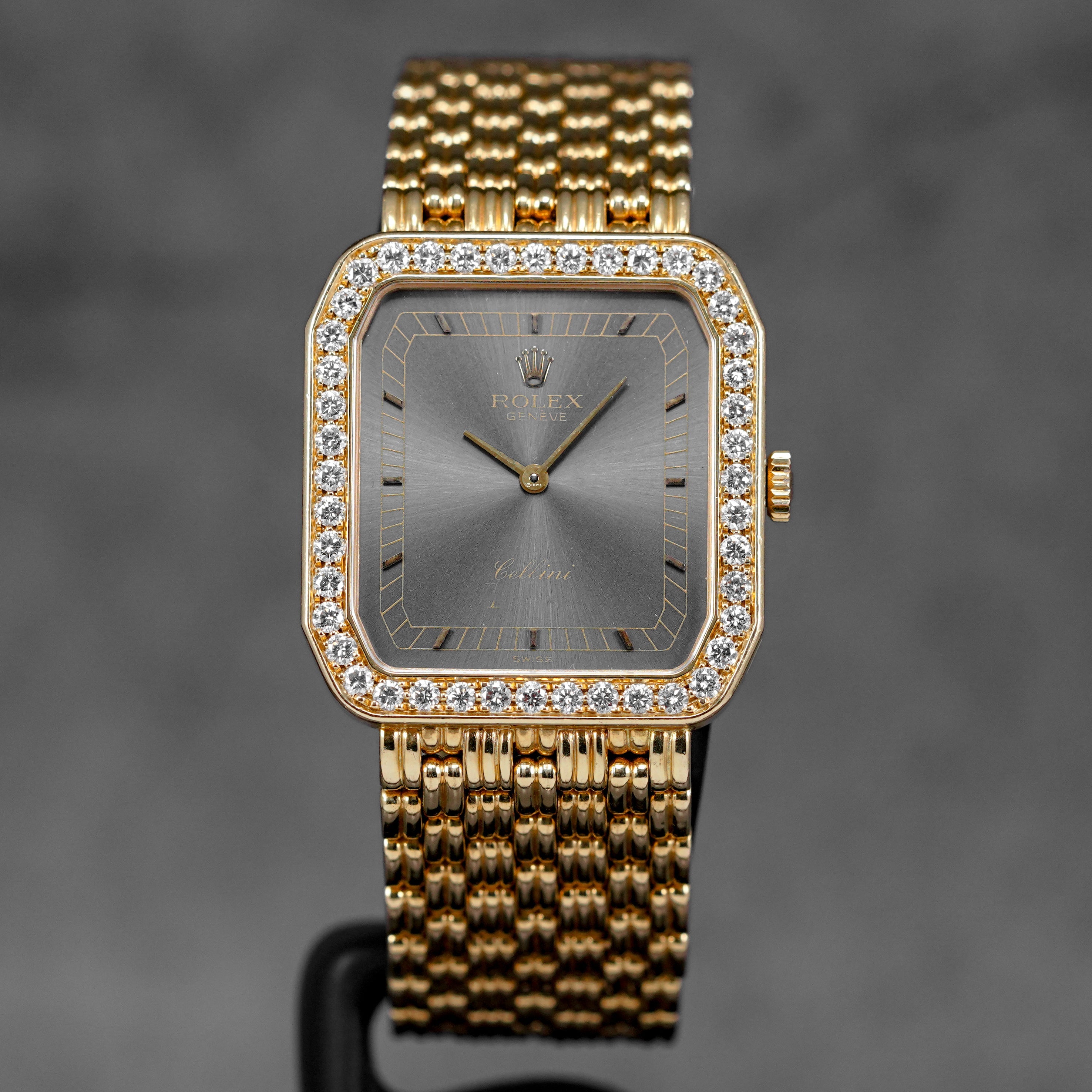 CELLINI YELLOWGOLD RHODIUM DIAL DIAMOND-SET BEZEL (WATCH ONLY)