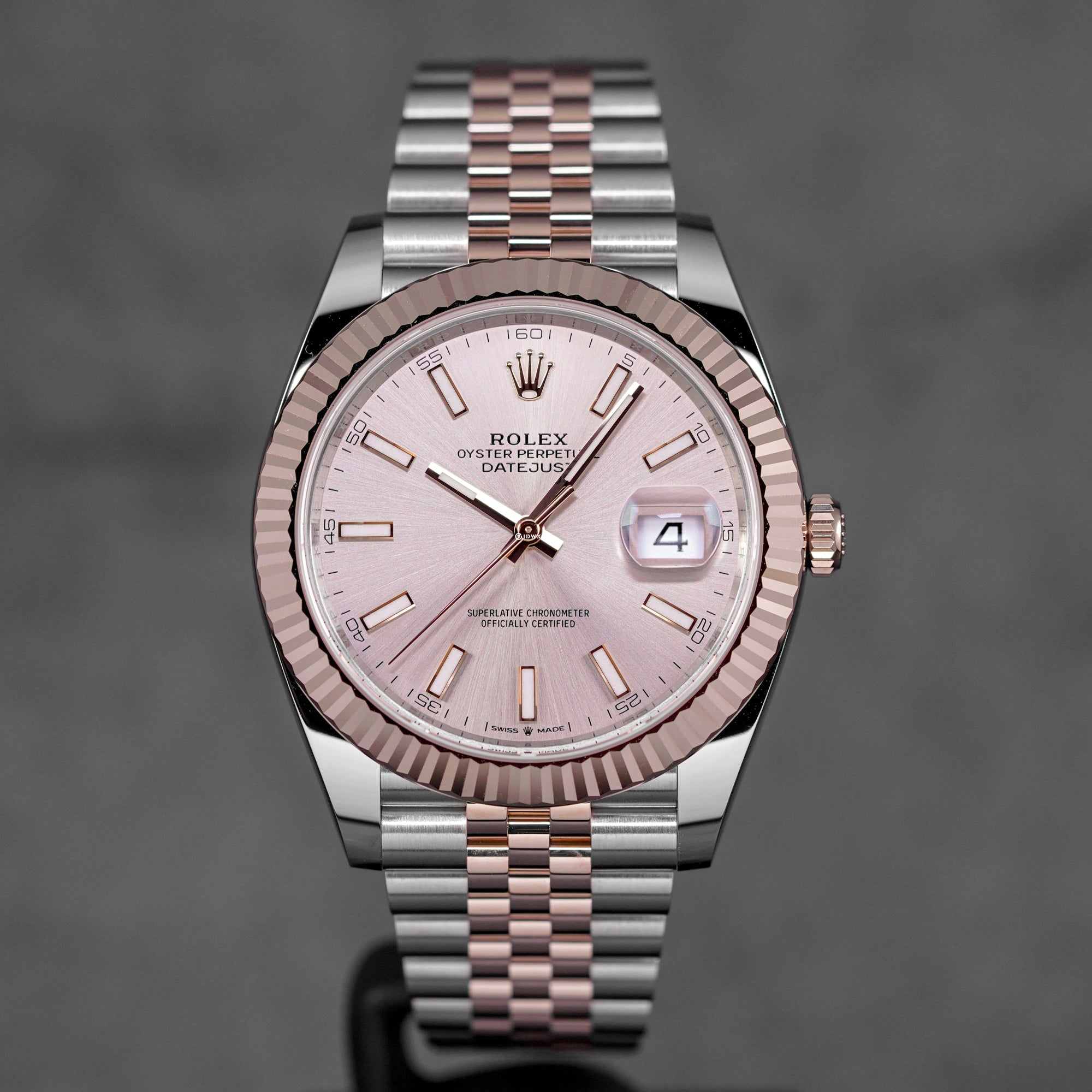 DATEJUST 41MM TWOTONE ROSEGOLD PINK SUNDUST DIAL (2026)