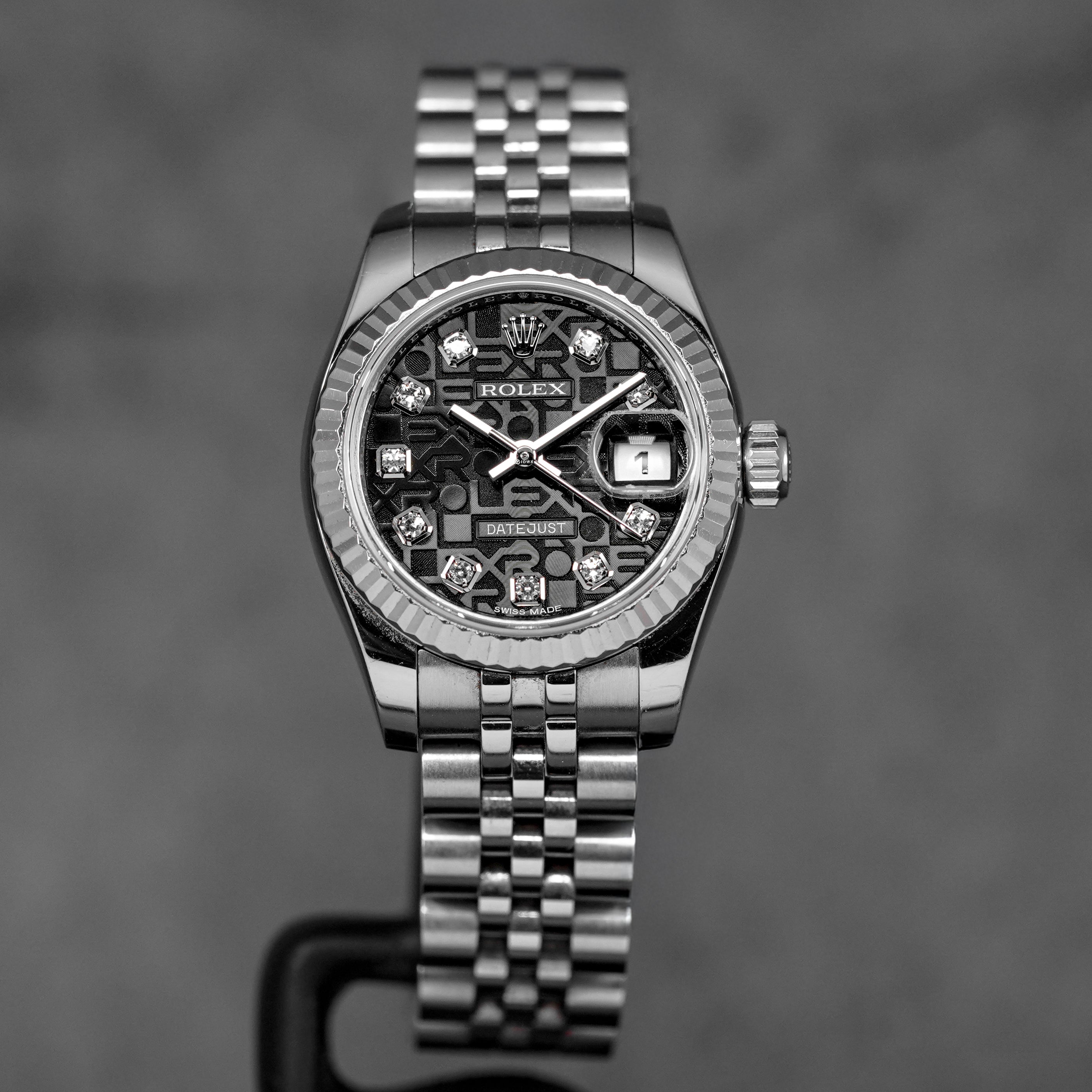 DATEJUST 26MM BLACK COMPUTERIZED DIAMOND DIAL (2018)