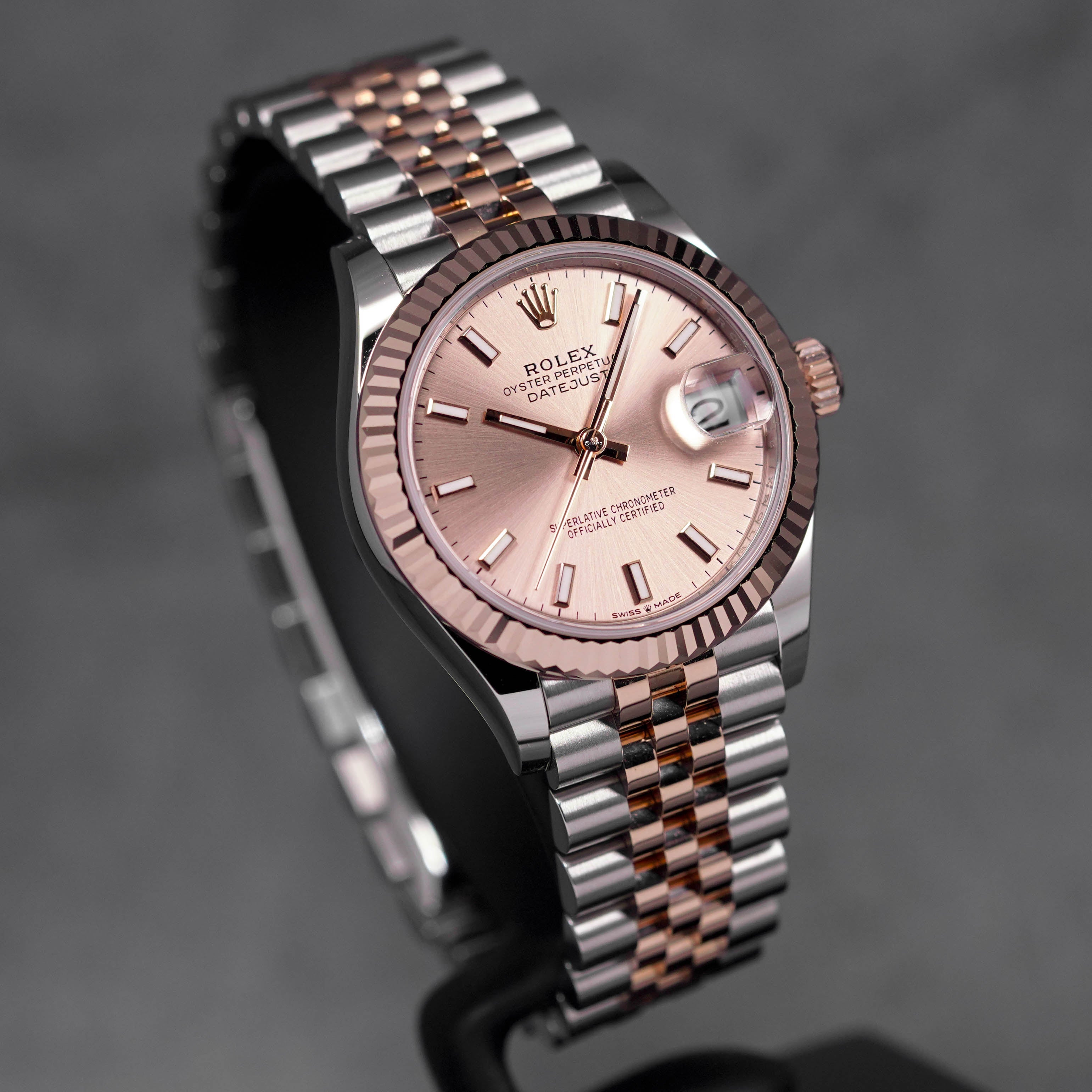 DATEJUST 31MM TWOTONE ROSEGOLD PINK DIAL (2024)