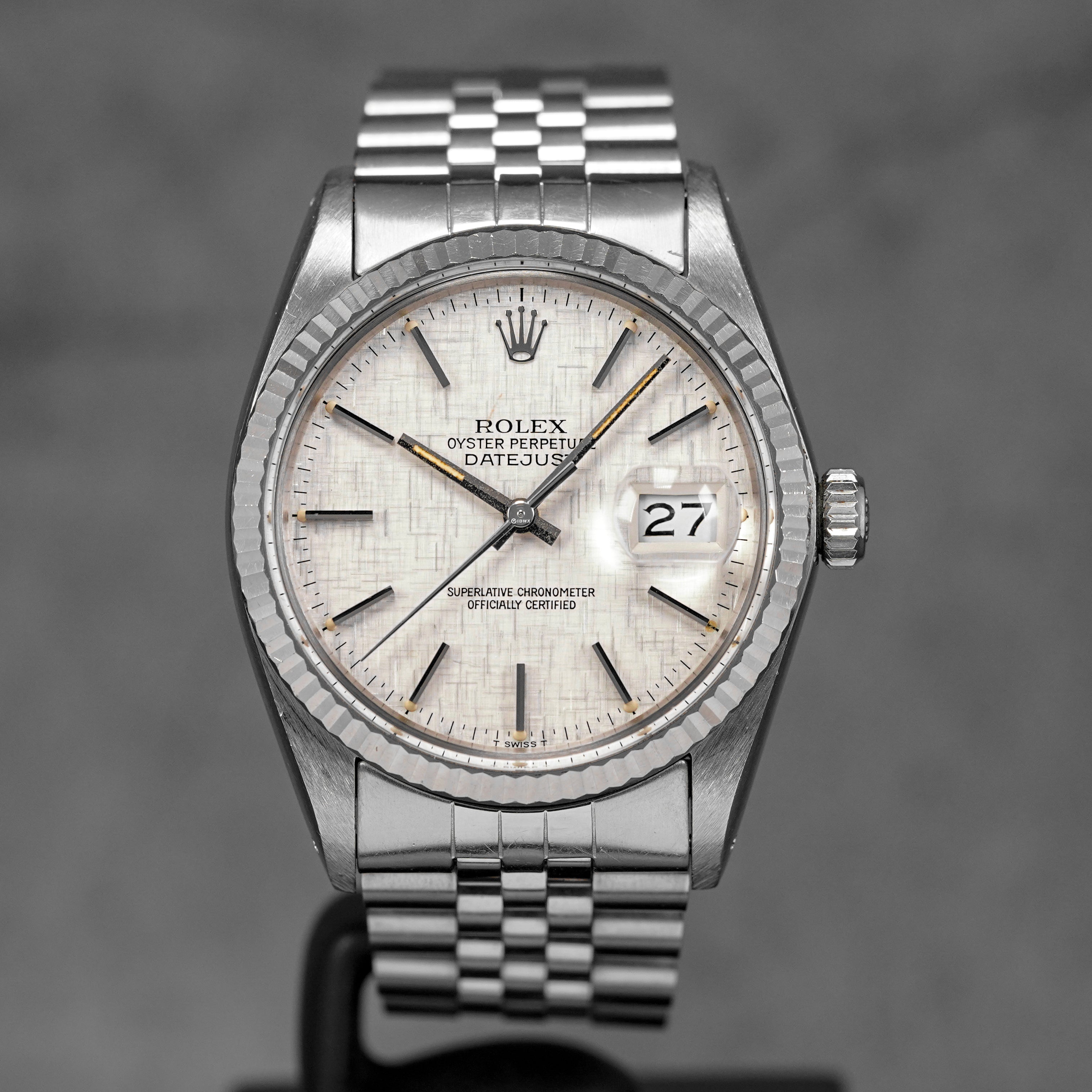 DATEJUST 36MM SILVER LINEN DIAL (1984)