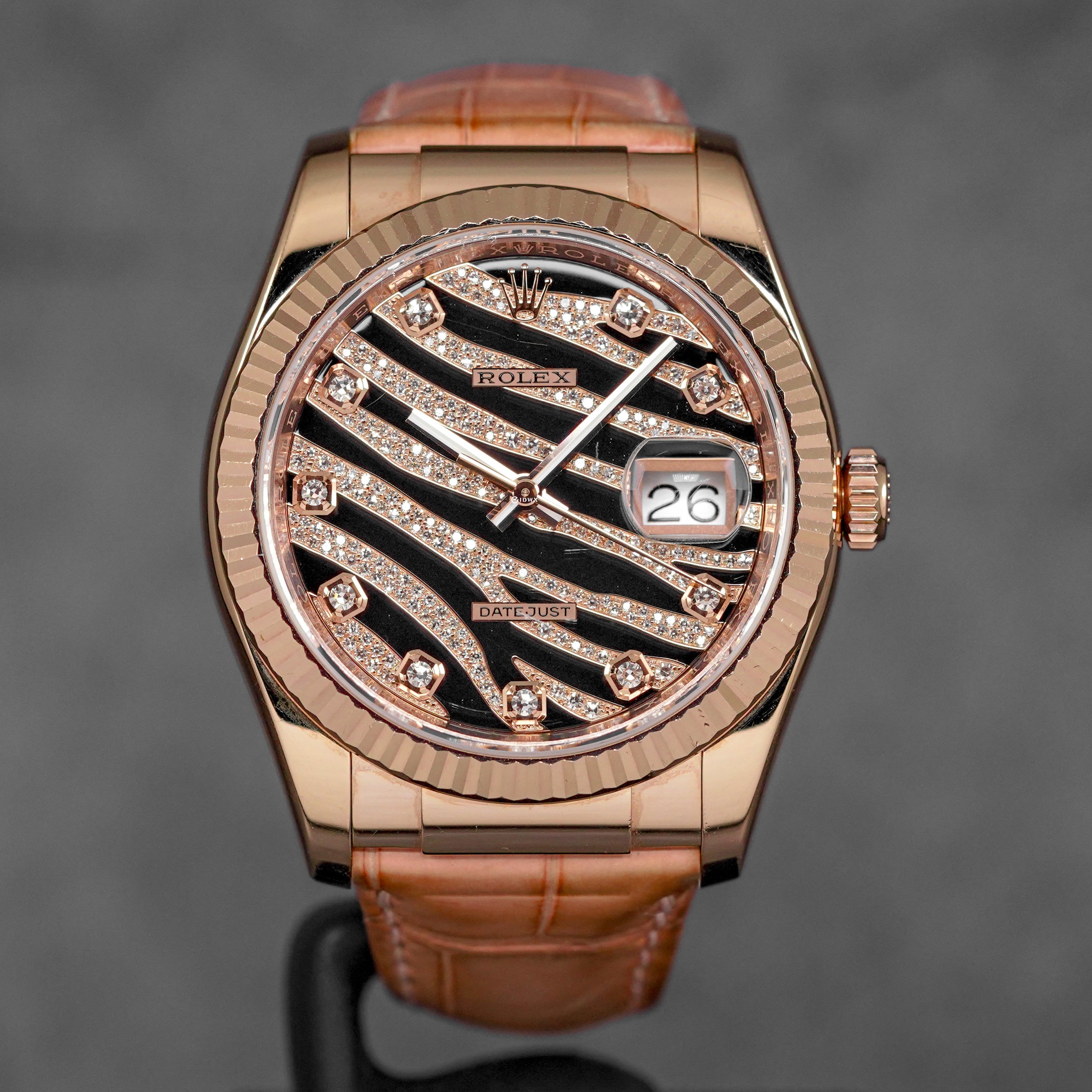 DATEJUST 36MM ROSEGOLD 'ZEBRA' DIAMOND DIAL (2012)