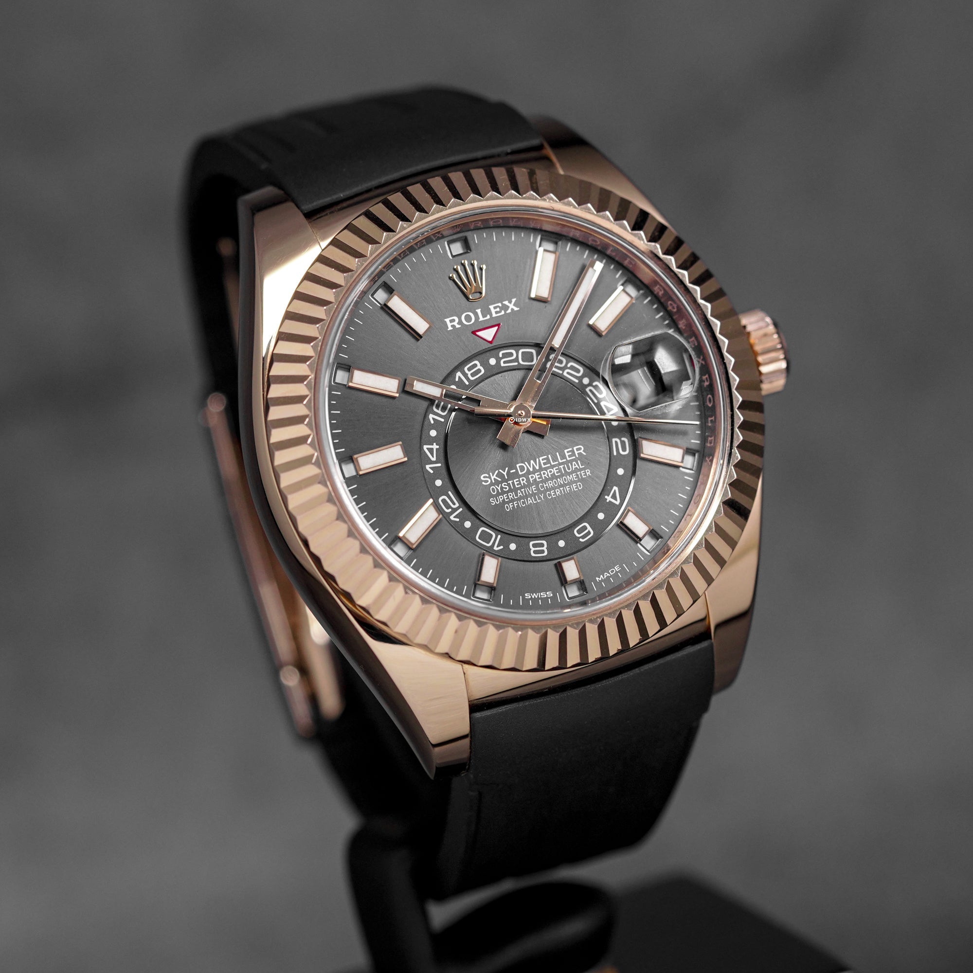SKY-DWELLER ROSEGOLD RHODIUM DIAL (2019)