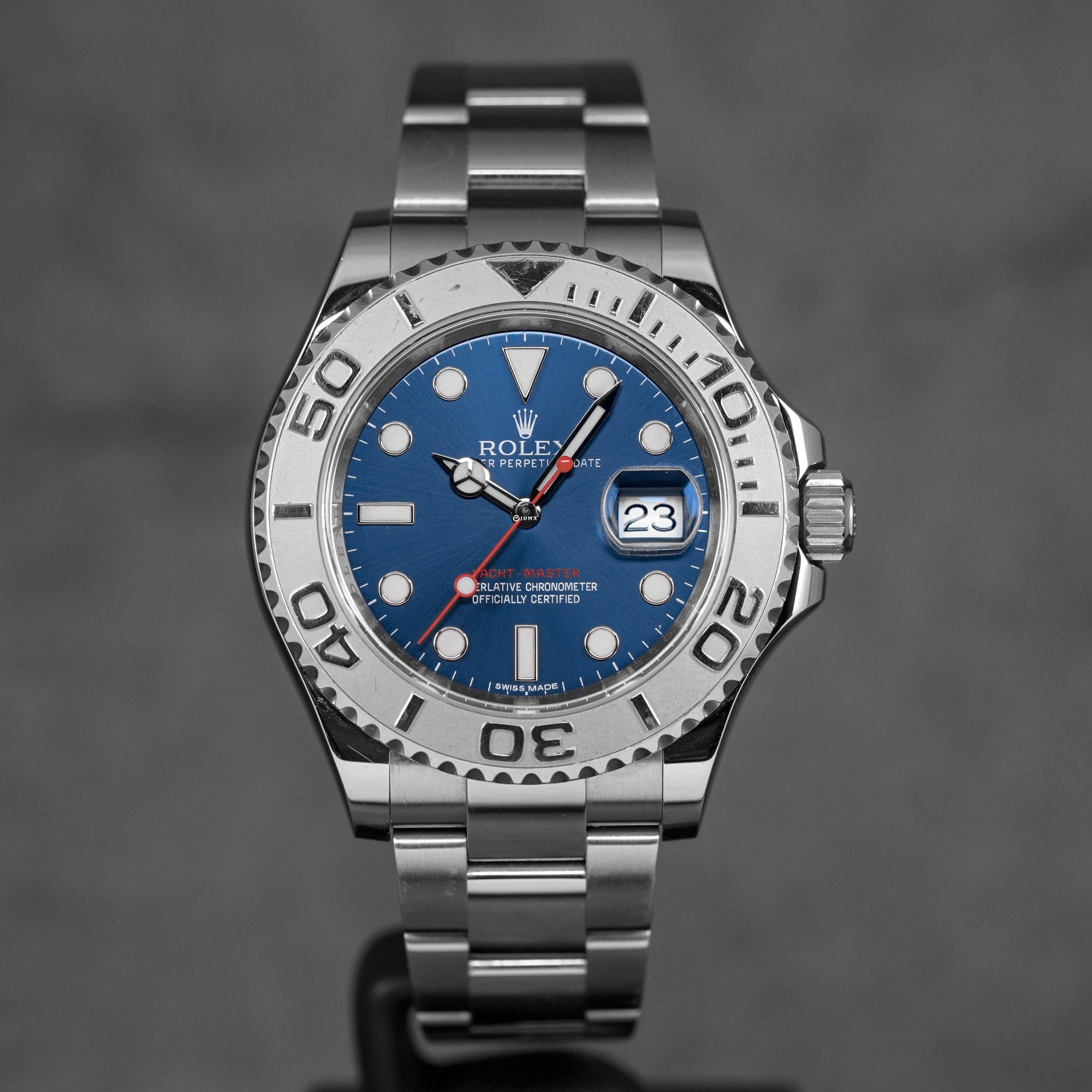 YACHT-MASTER 40MM BLUE DIAL PLATINUM BEZEL (2015)