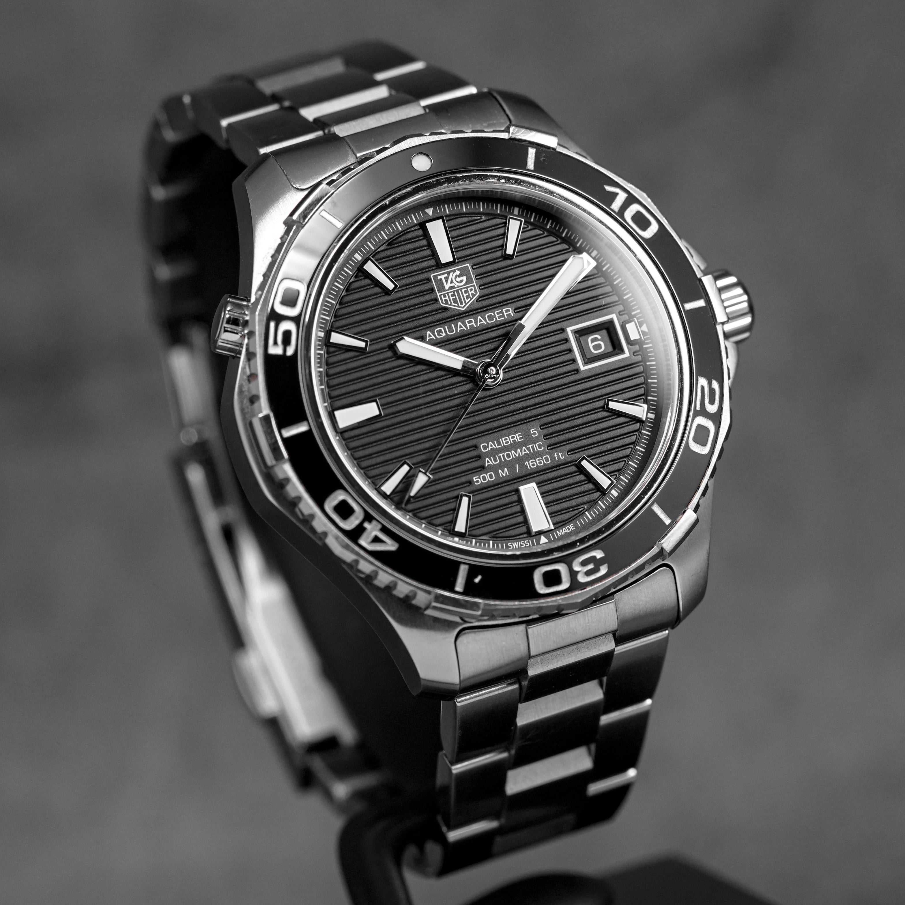 AQUARACER 500M CALIBRE 5 BLACK DIAL (2014)