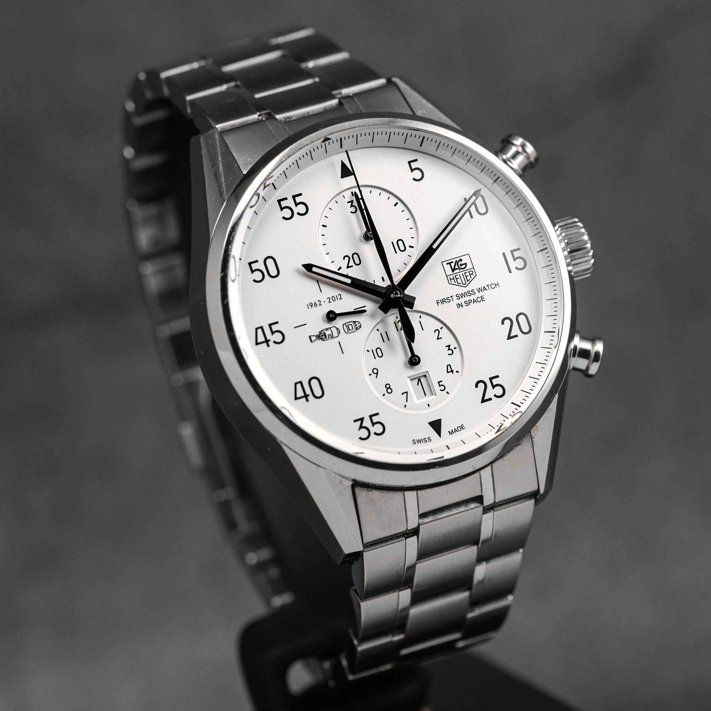 CARRERA CALIBRE 1887 CHRONOGRAPH SILVER DIAL 'SPACE X 2012' LIMITED EDITION (2013)