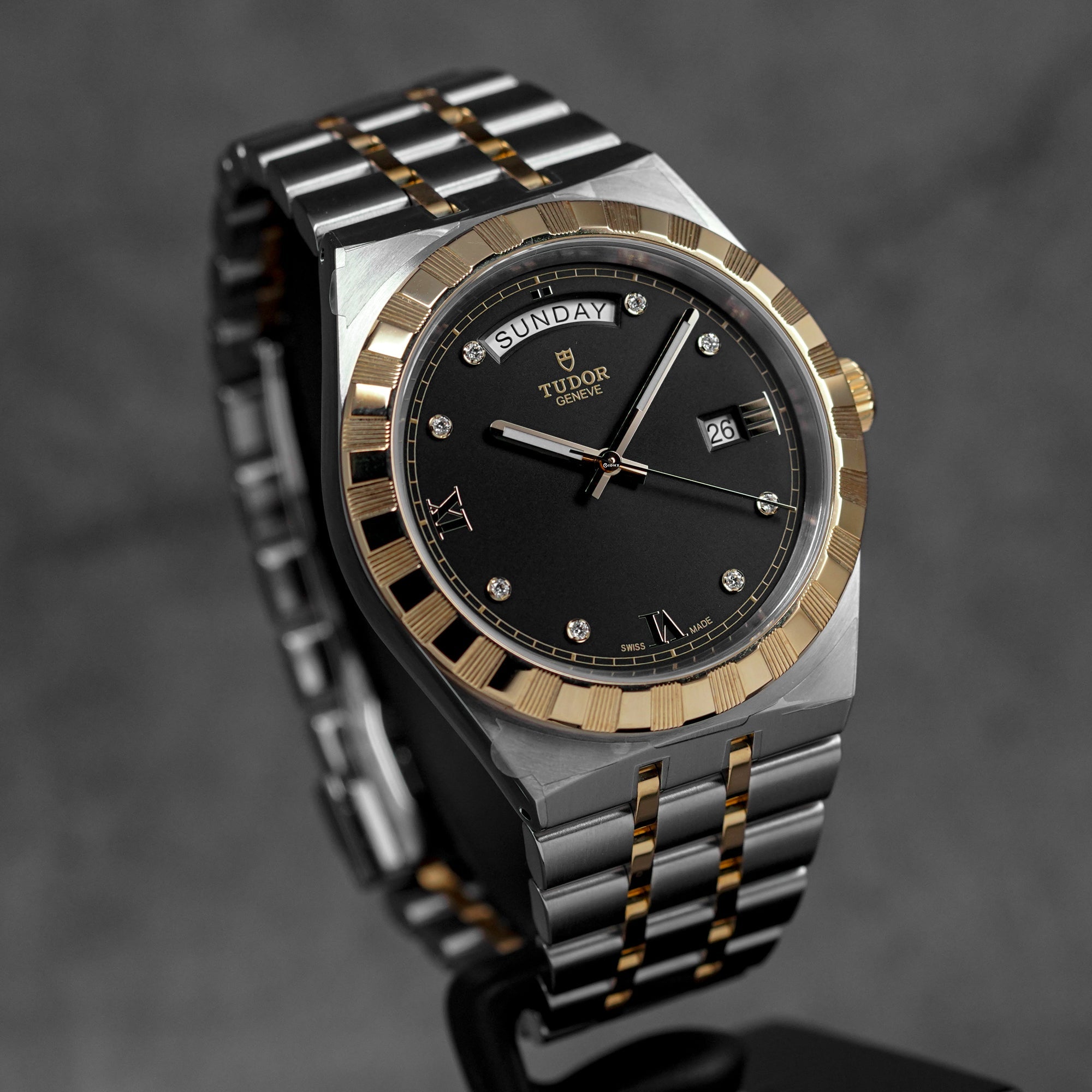 ROYAL DAY DATE 41MM TWOTONE YELLOWGOLD BLACK DIAMOND DIAL (2024)