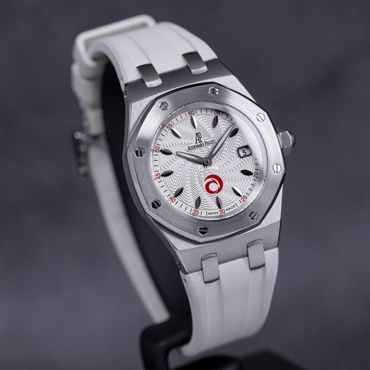 ROYAL OAK 33MM 67610ST 'ALINGHI' WHITE DIAL WITH RUBBER STRAP (2006)