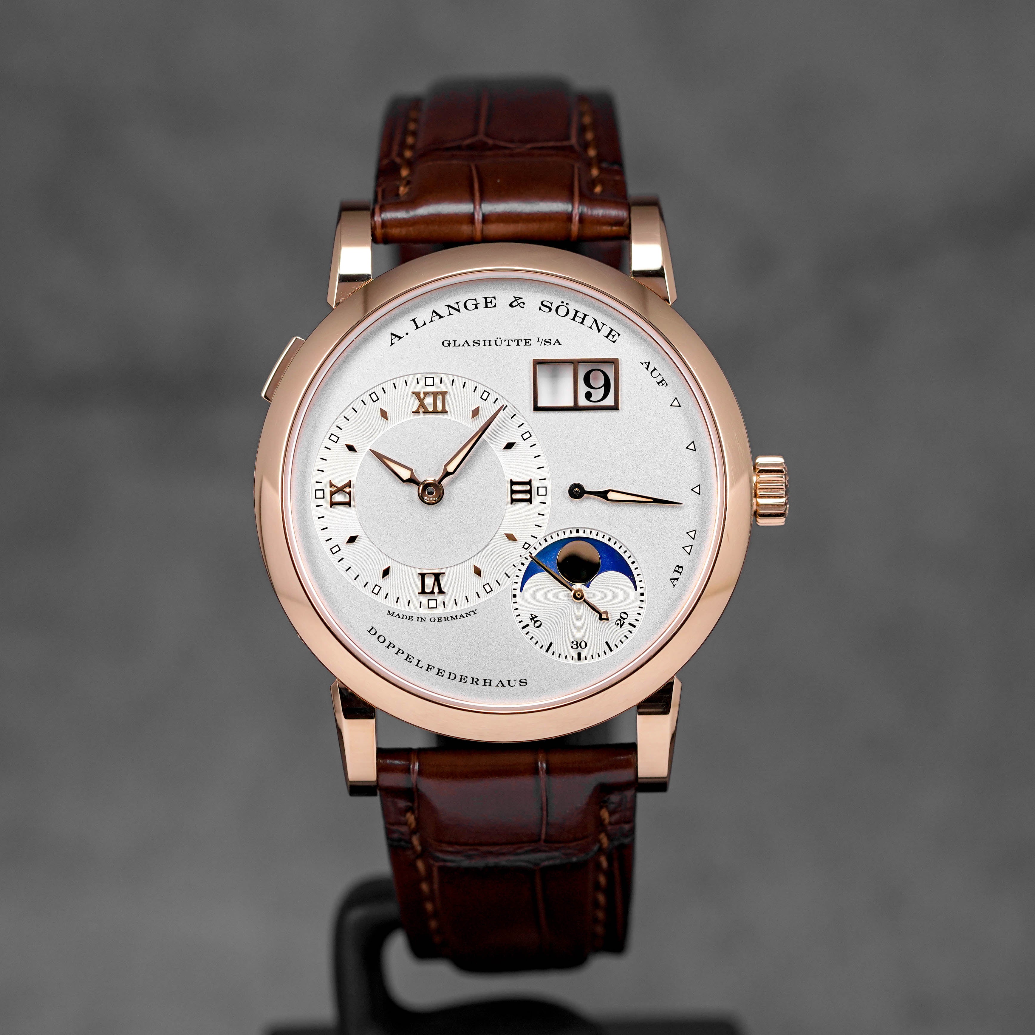 LANGE 1 MOONPHASE ROSEGOLD SILVER DIAL (2021)