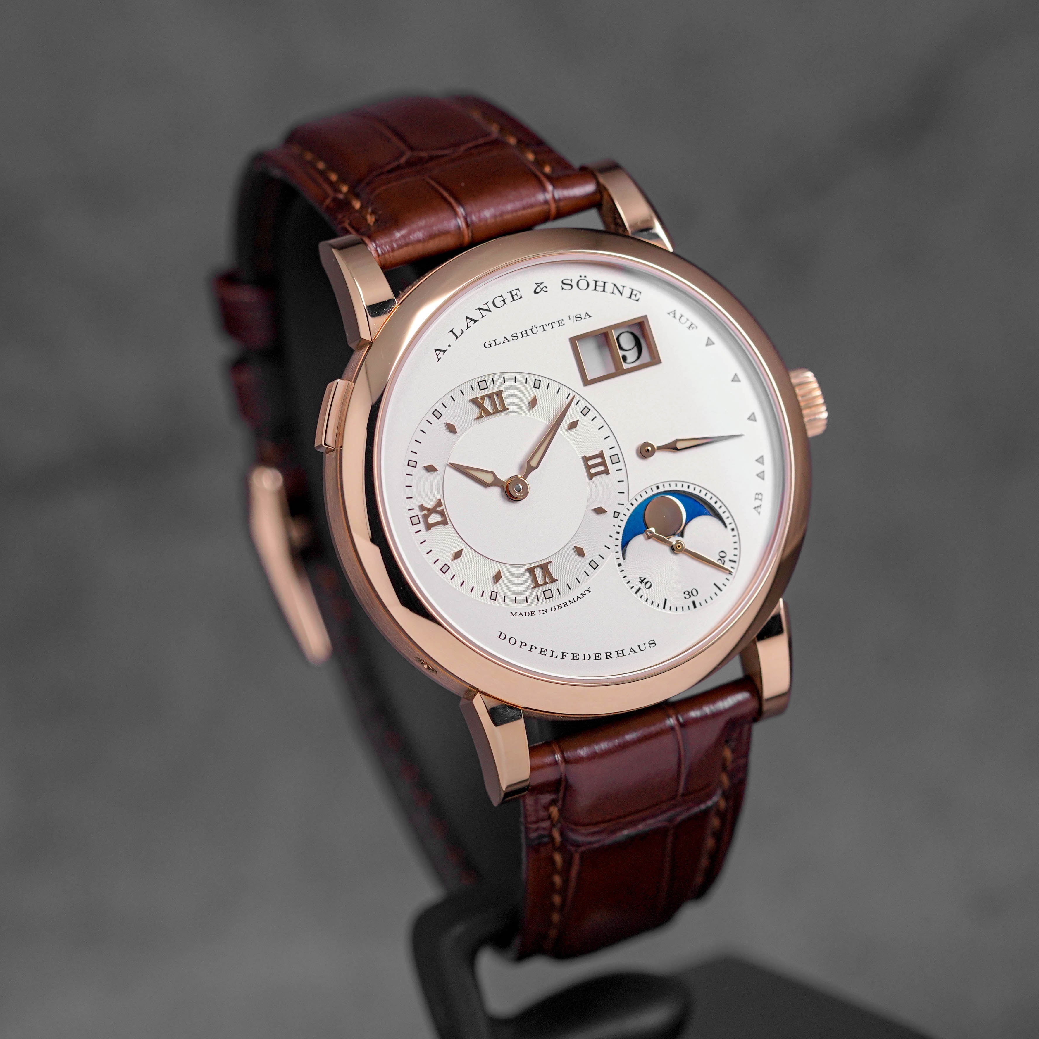LANGE 1 MOONPHASE ROSEGOLD SILVER DIAL (2021)