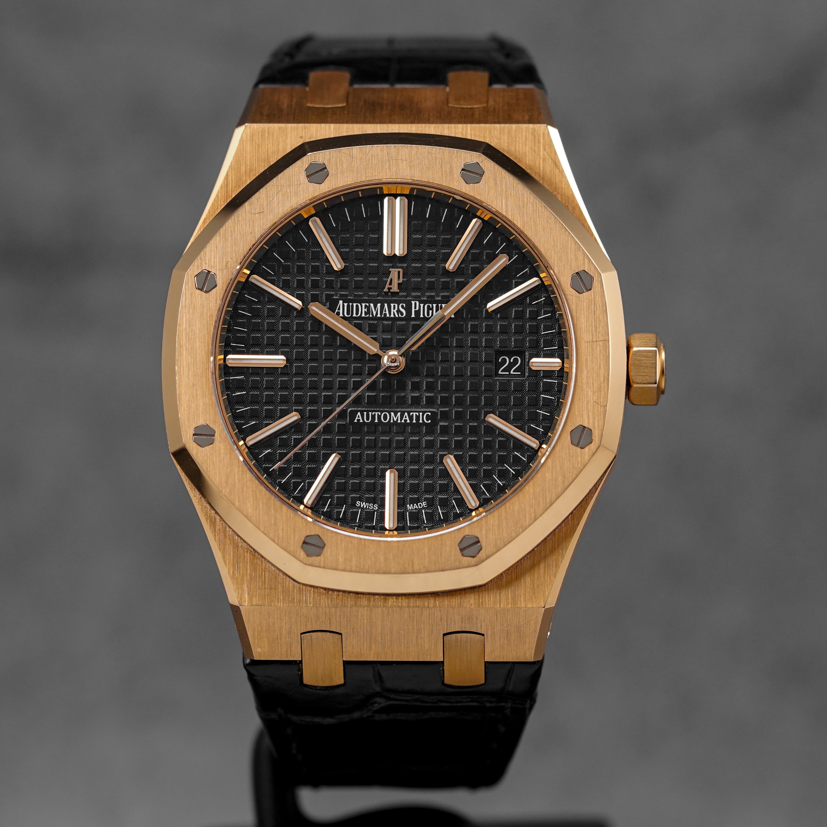 ROYAL OAK 41MM 15400 ROSEGOLD BLACK DIAL (2014)