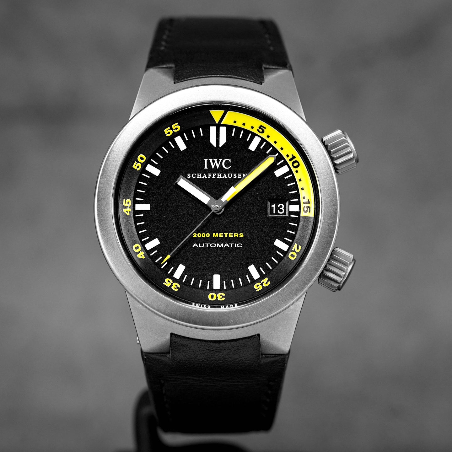 AQUATIMER CHRONOGRAPH DATE TITANIUM BLACK YELLOW (WATCH ONLY)