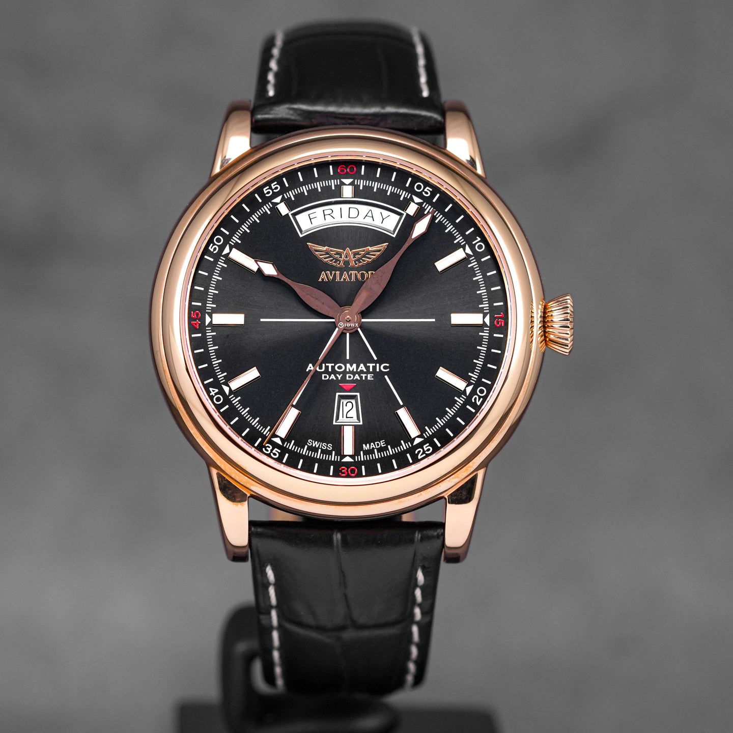 DOUGLAS DAY-DATE STEEL PVD ROSEGOLD BLACK DIAL LIMITED EDITION (2021)