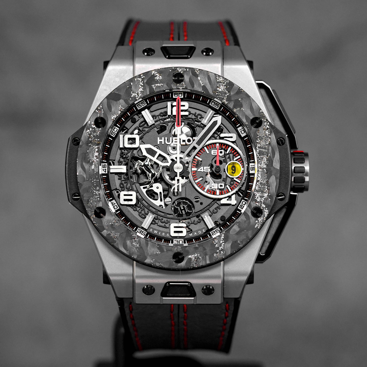 BIG BANG 45MM 'FERRARI' TITANIUM CARBON LIMITED EDITION (WATCH & BOX)