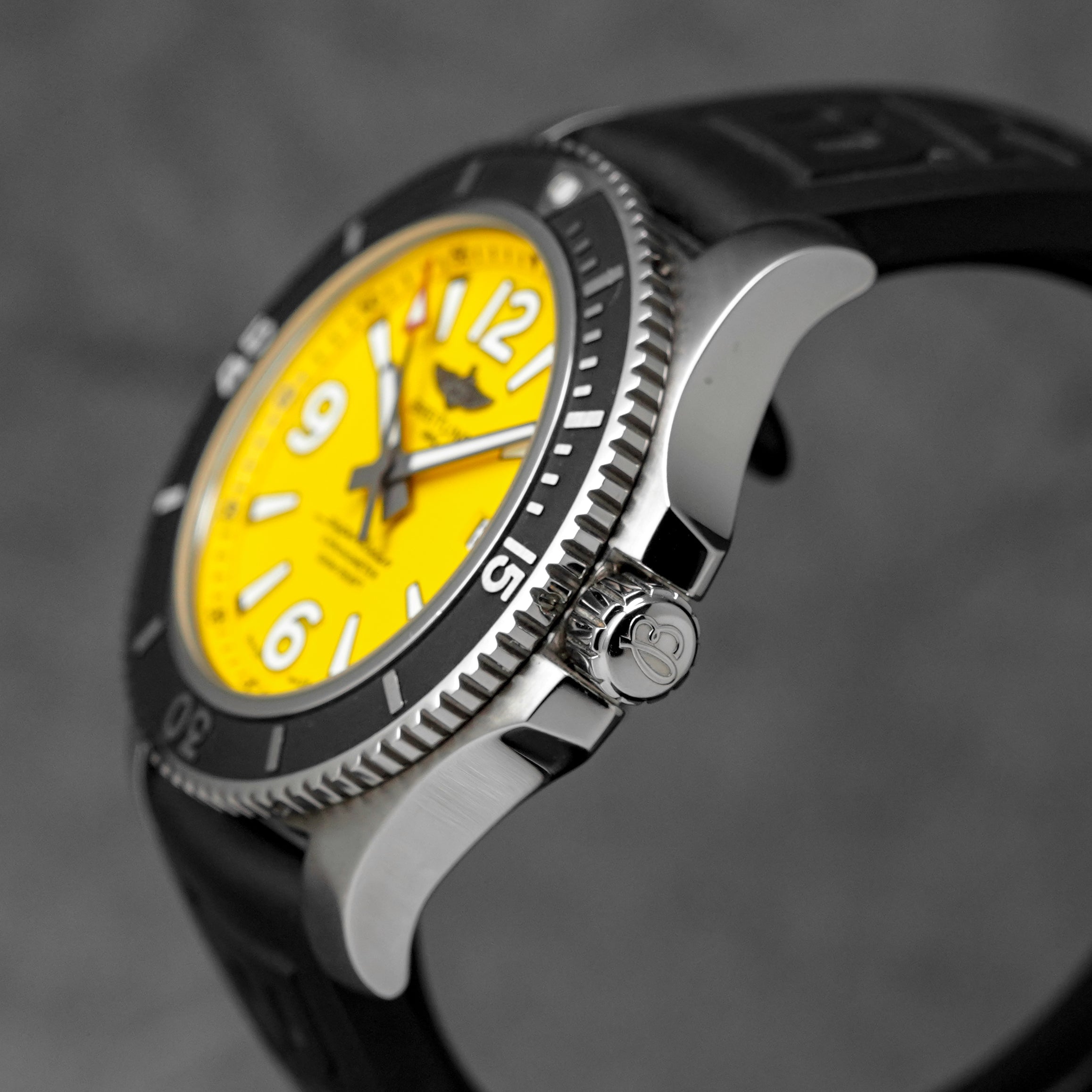 SUPEROCEAN 44MM YELLOW DIAL RUBBER STRAP (WATCH ONLY)
