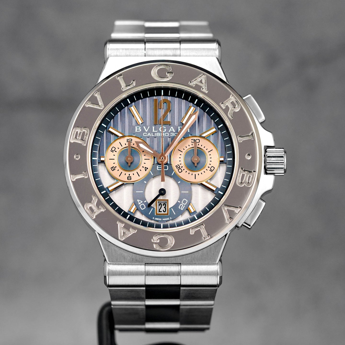 DIAGONO CALIBRO 303 CHRONOGRAPH WHITEGOLD BEZEL (WATCH ONLY)