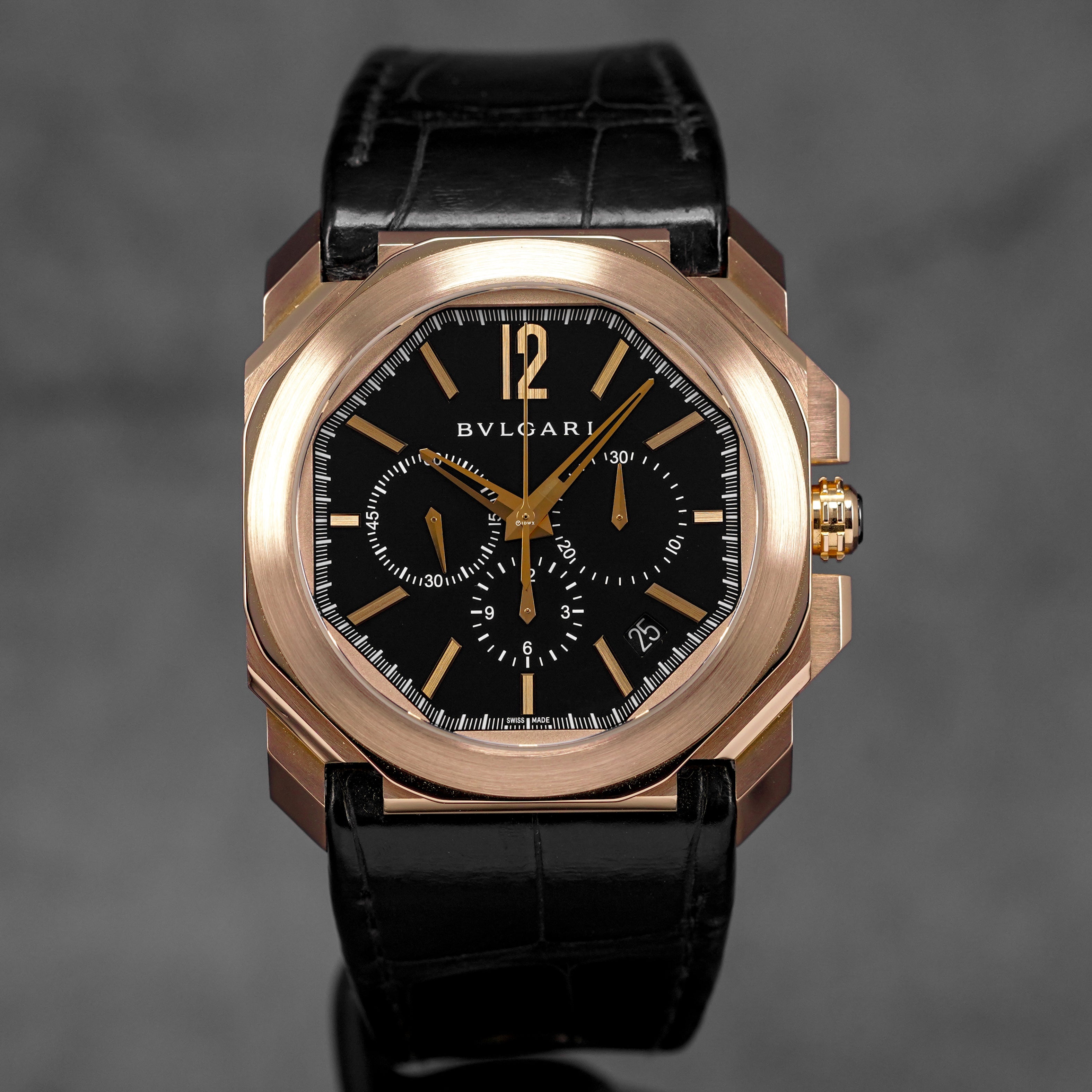 OCTO VELOCISSIMO ROSEGOLD CHRONOGRAPH BLACK DIAL (2018)