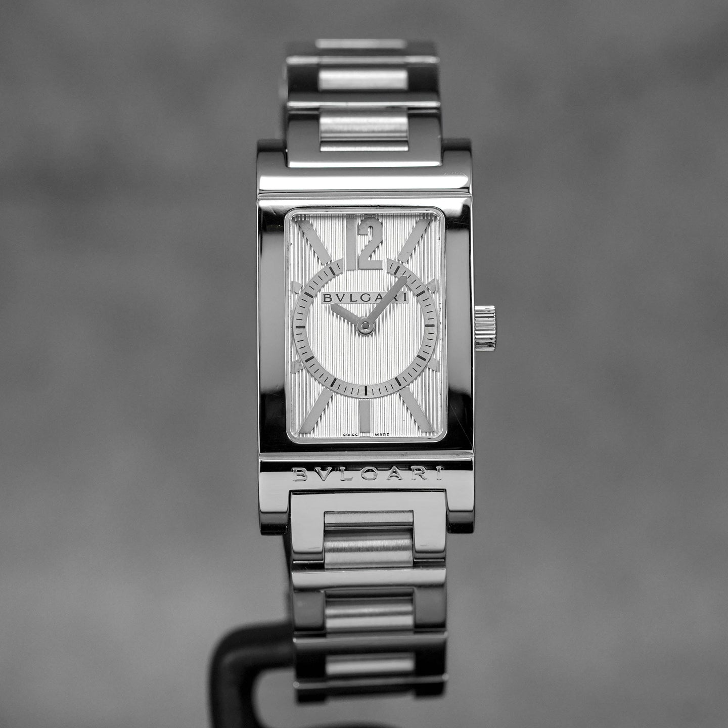 RETTANGOLO STEEL SILVER DIAL (WATCH & BOX)