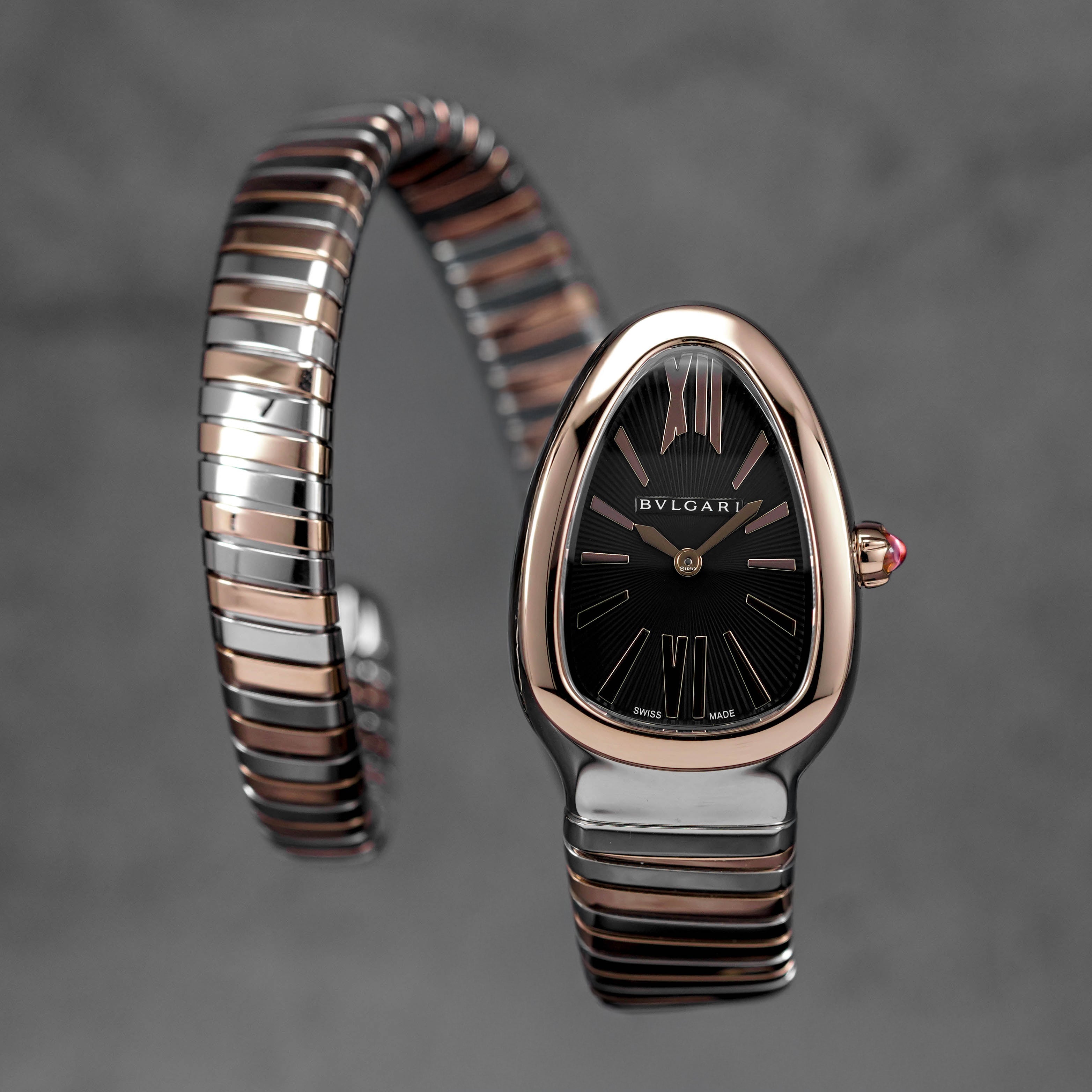 SERPENTI TUBOGAS TWOTONE ROSEGOLD BLACK DIAL (2025)