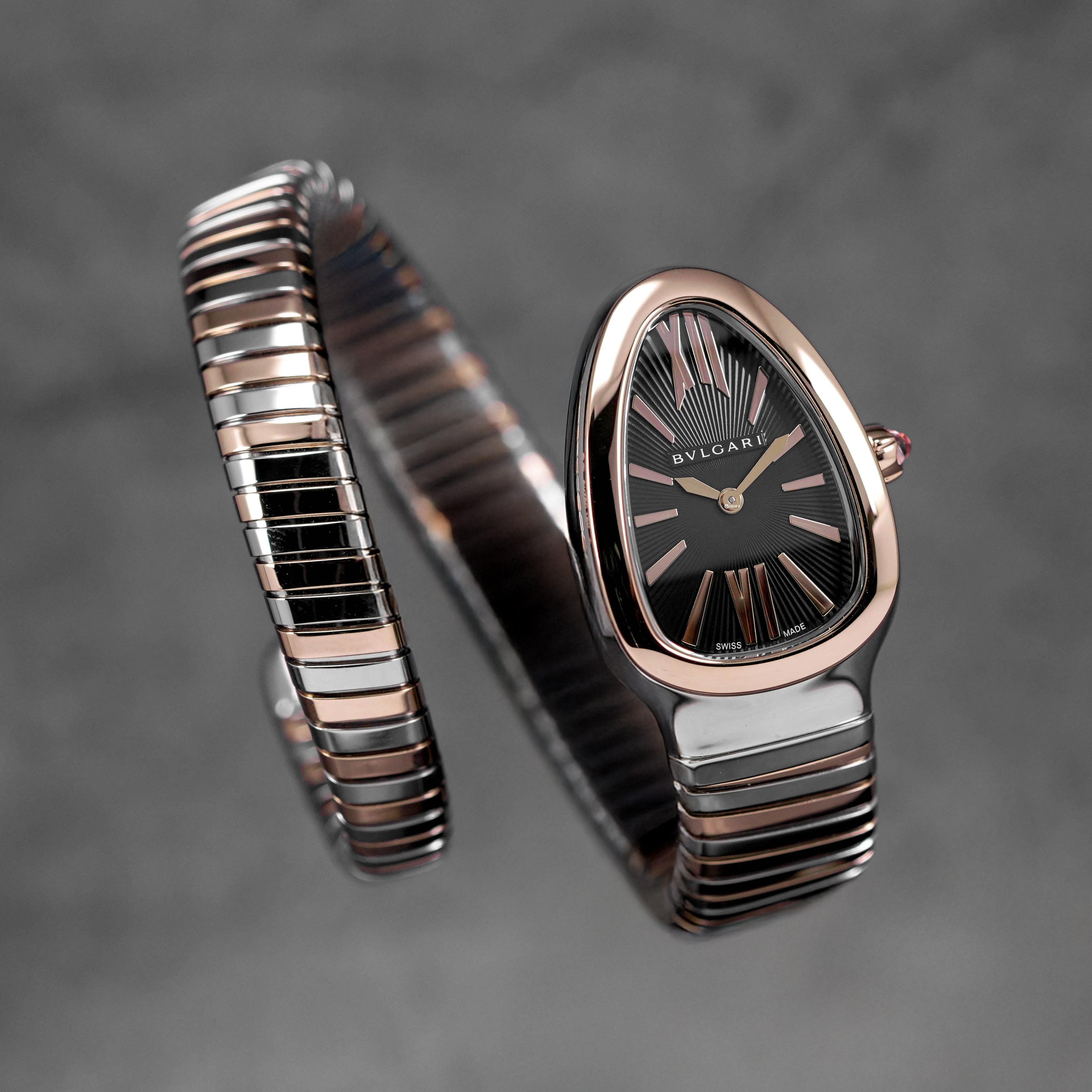 SERPENTI TUBOGAS TWOTONE ROSEGOLD BLACK DIAL (2025)