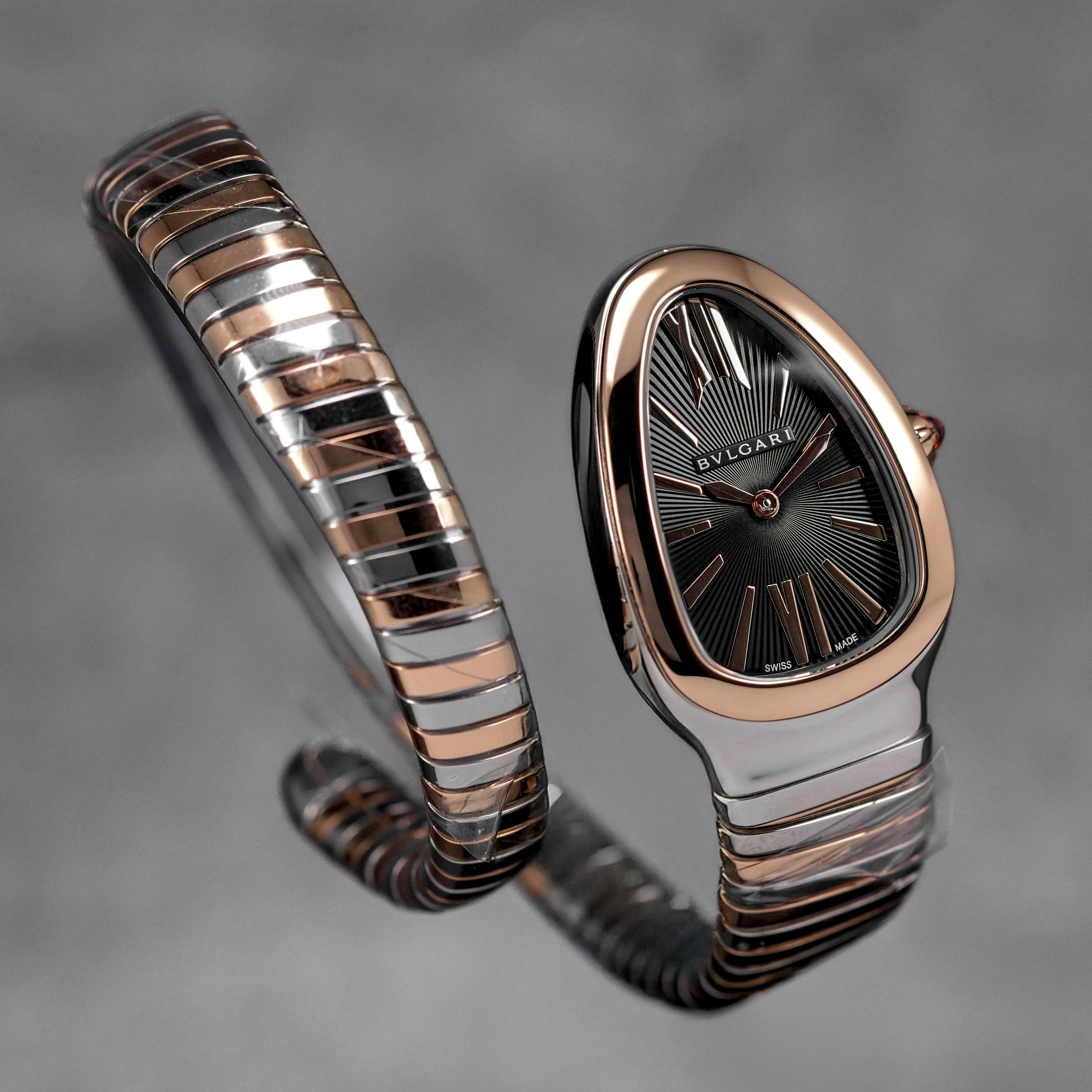 SERPENTI TUBOGAS TWOTONE ROSEGOLD BLACK DIAL (2025)