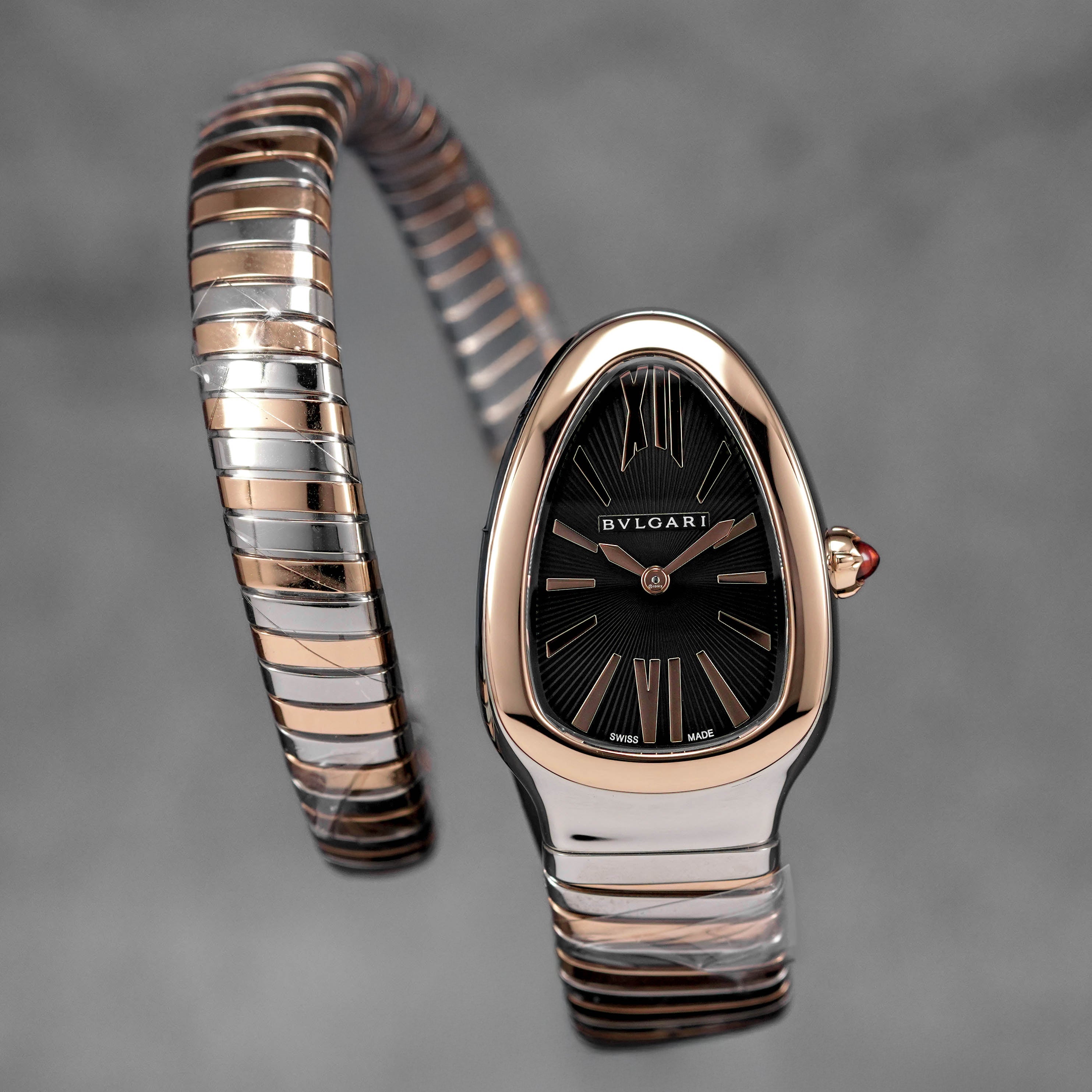 SERPENTI TUBOGAS TWOTONE ROSEGOLD BLACK DIAL (2025)