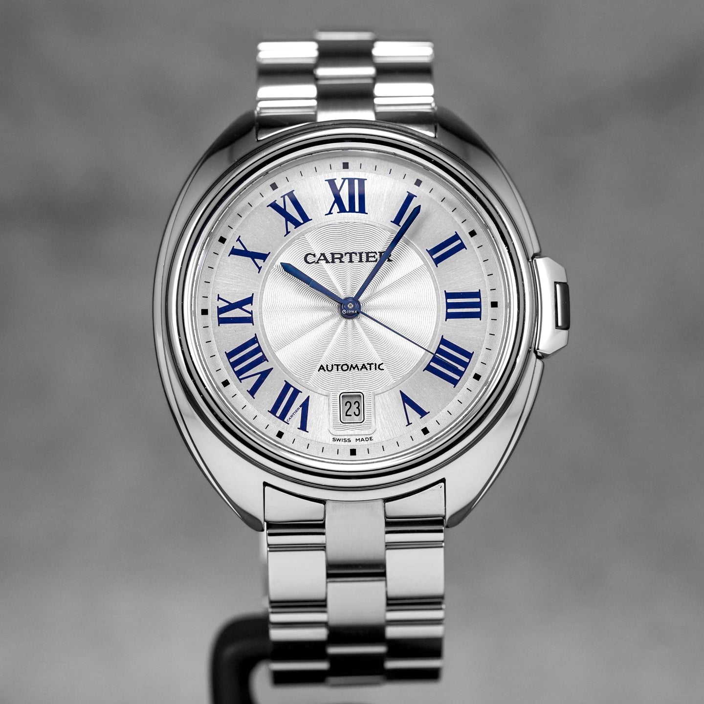 CLÉ DE CARTIER STEEL SILVER DIAL (2017)