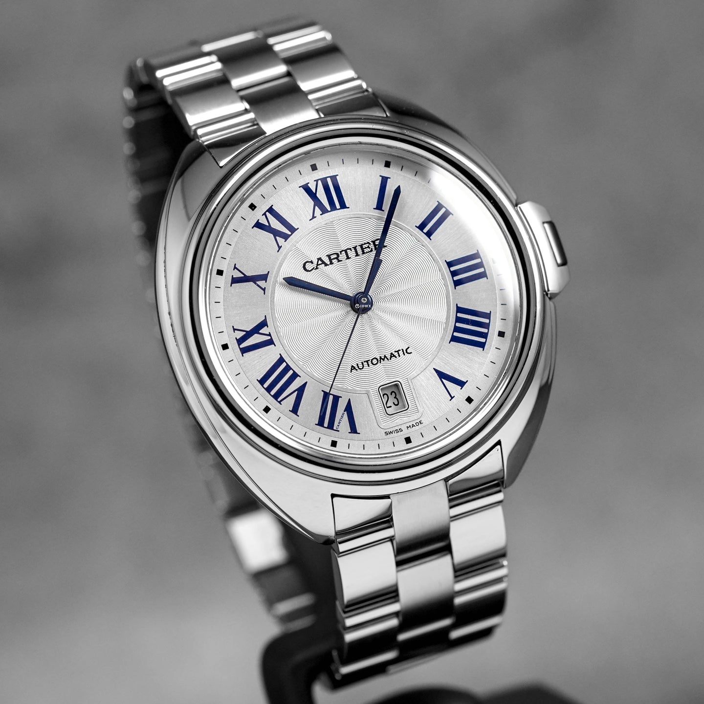 CLÉ DE CARTIER STEEL SILVER DIAL (2017)