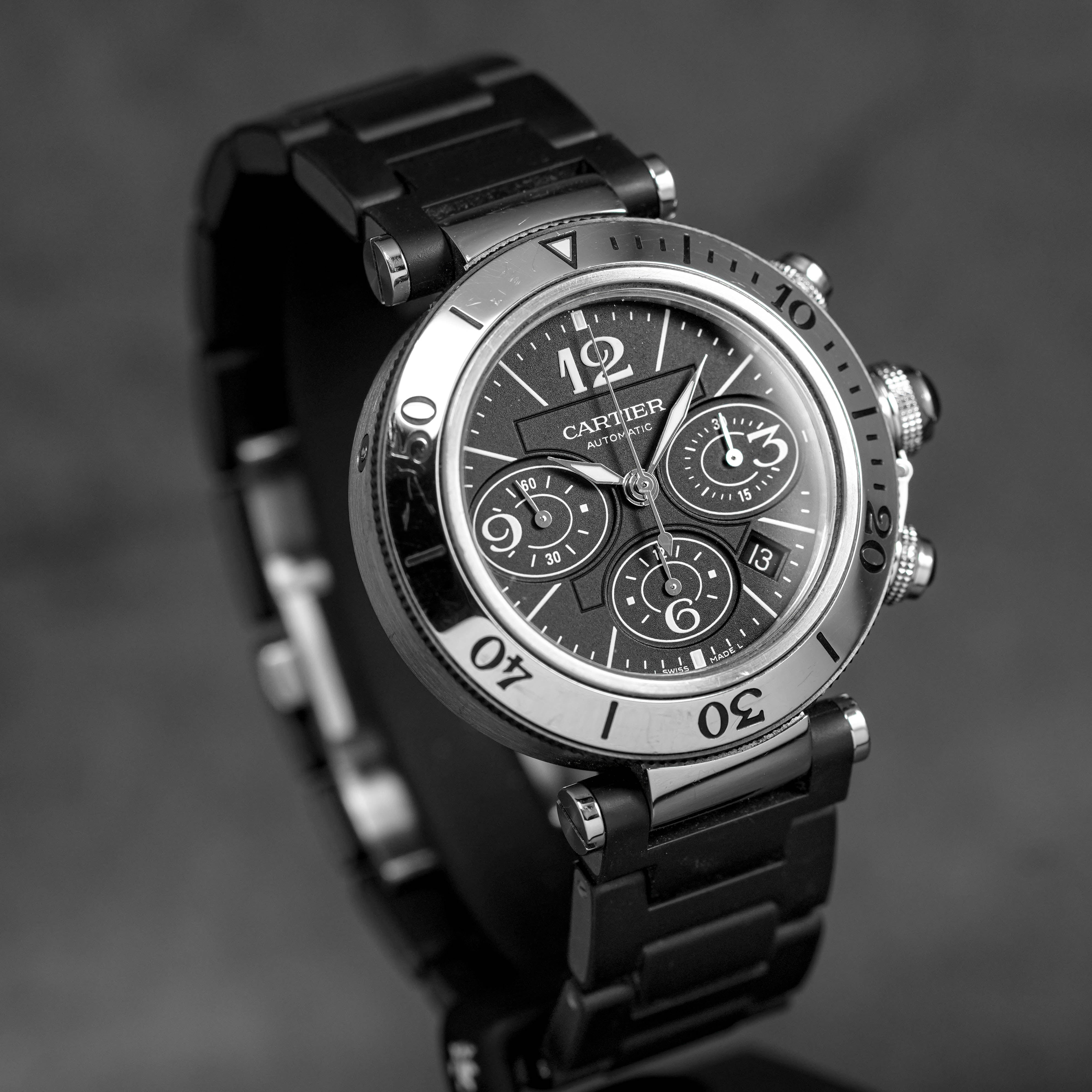 PASHA SEATIMER CHRONOGRAPH BLACK DIAL (2014)