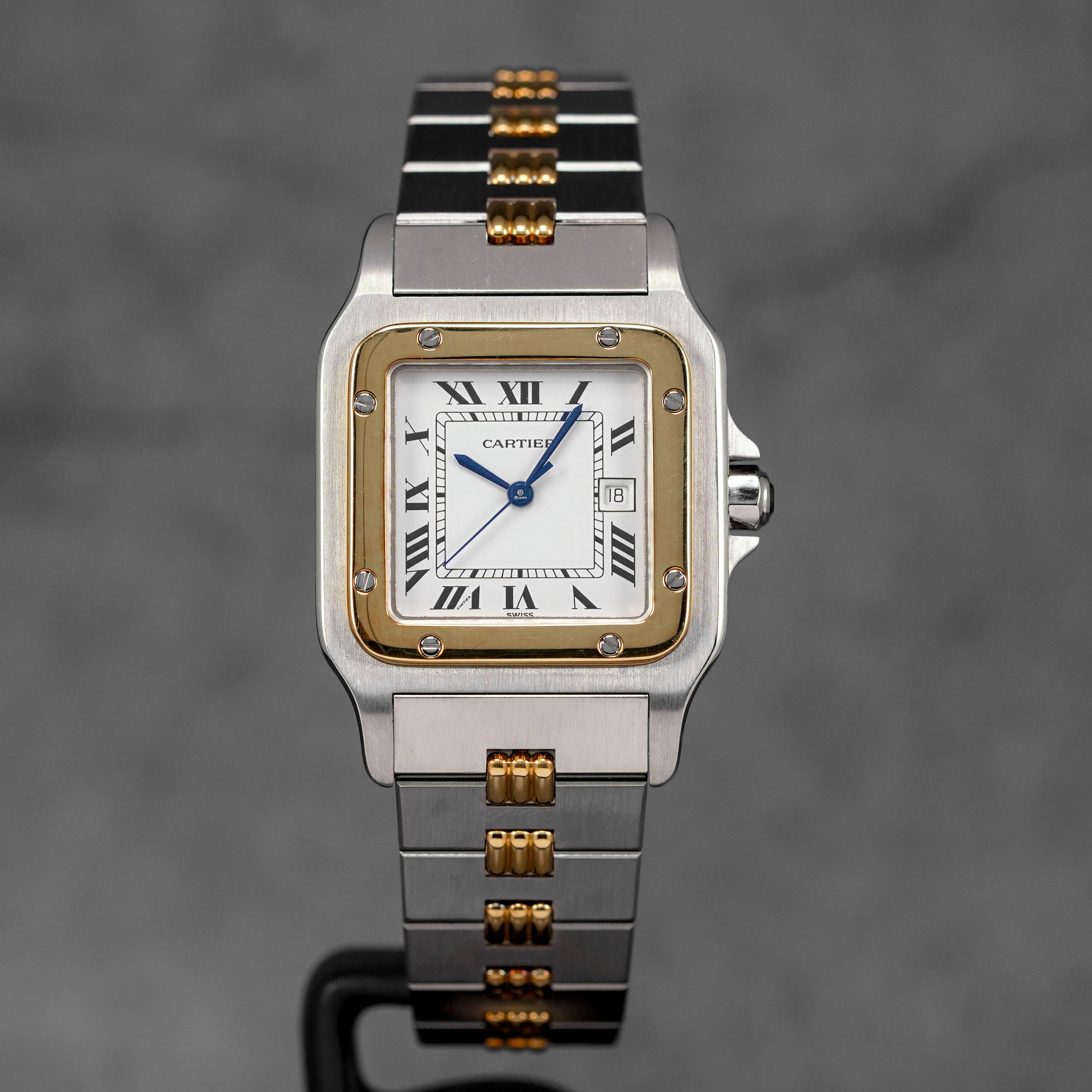 SANTOS CARRÉE TWOTONE YELLOWGOLD WHITE DIAL (WATCH ONLY)