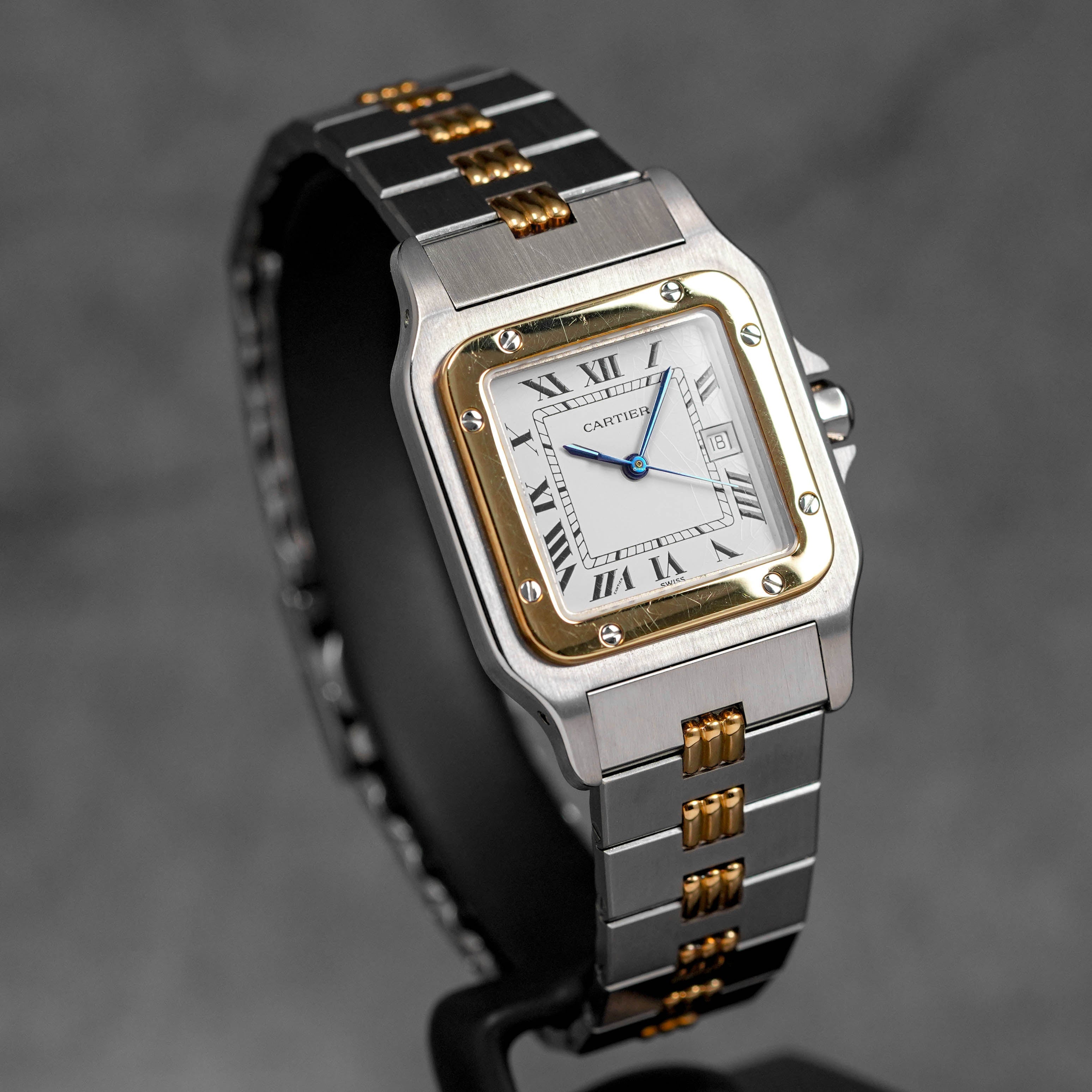 SANTOS CARRÉE TWOTONE YELLOWGOLD WHITE DIAL (WATCH ONLY)