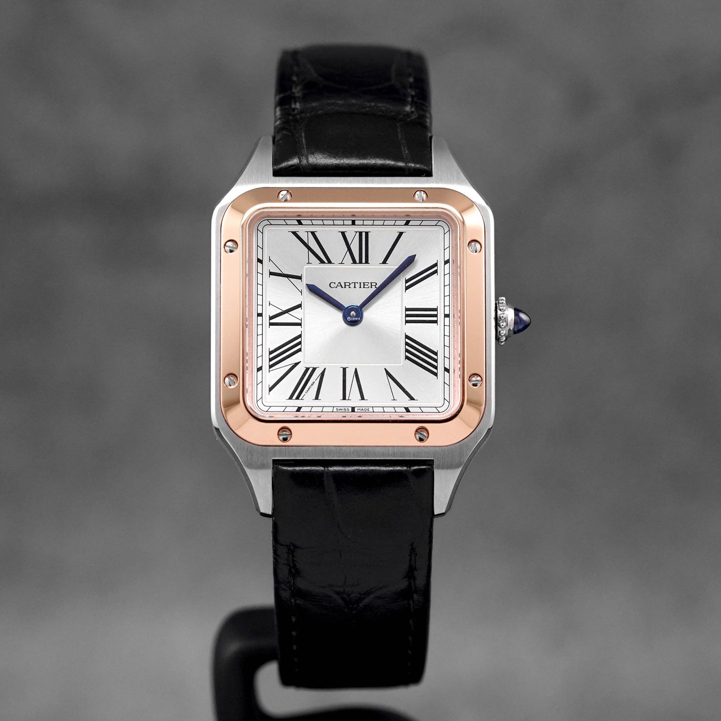 SANTOS DUMONT S TWOTONE ROSEGOLD SILVER DIAL (2024)