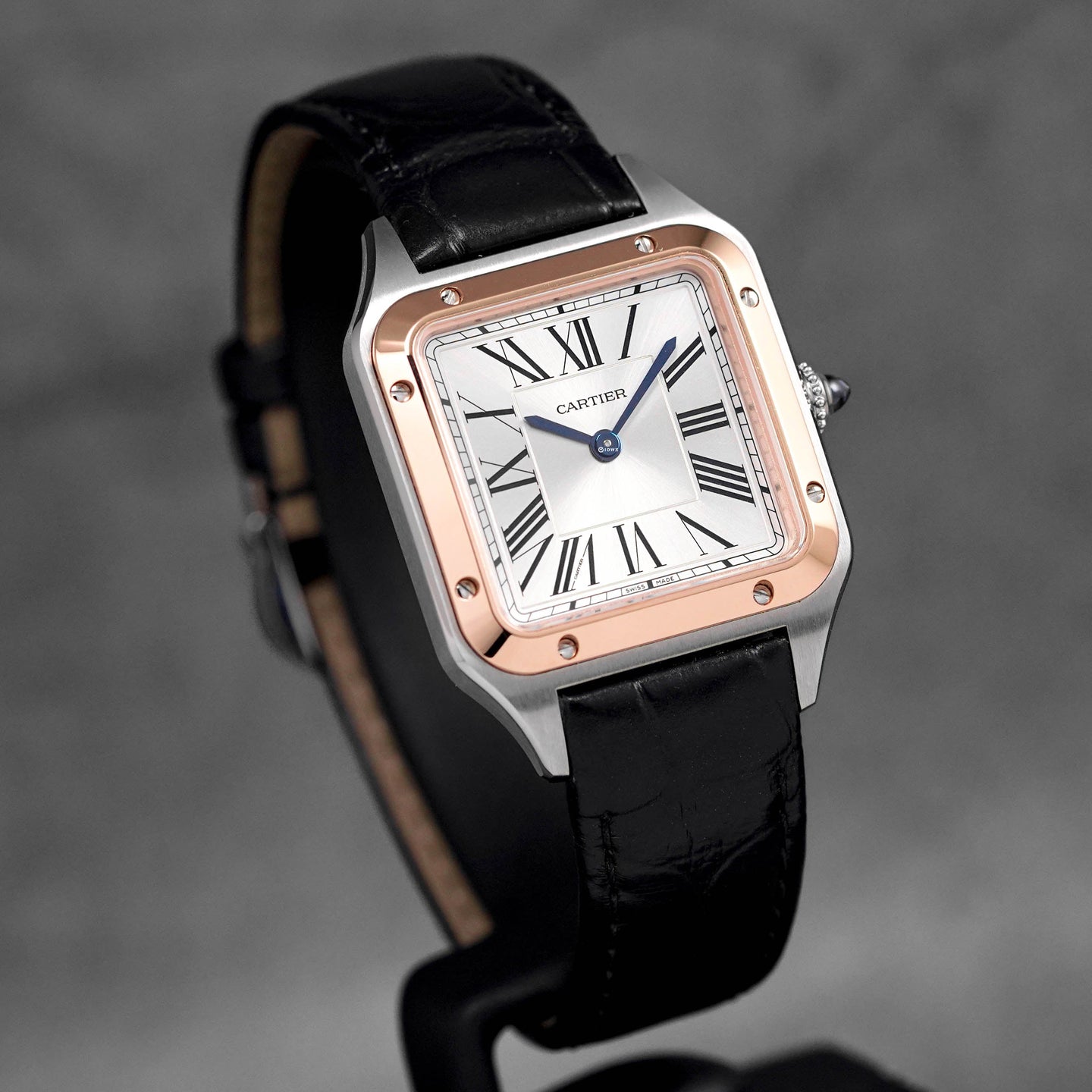 SANTOS DUMONT S TWOTONE ROSEGOLD SILVER DIAL (2024)