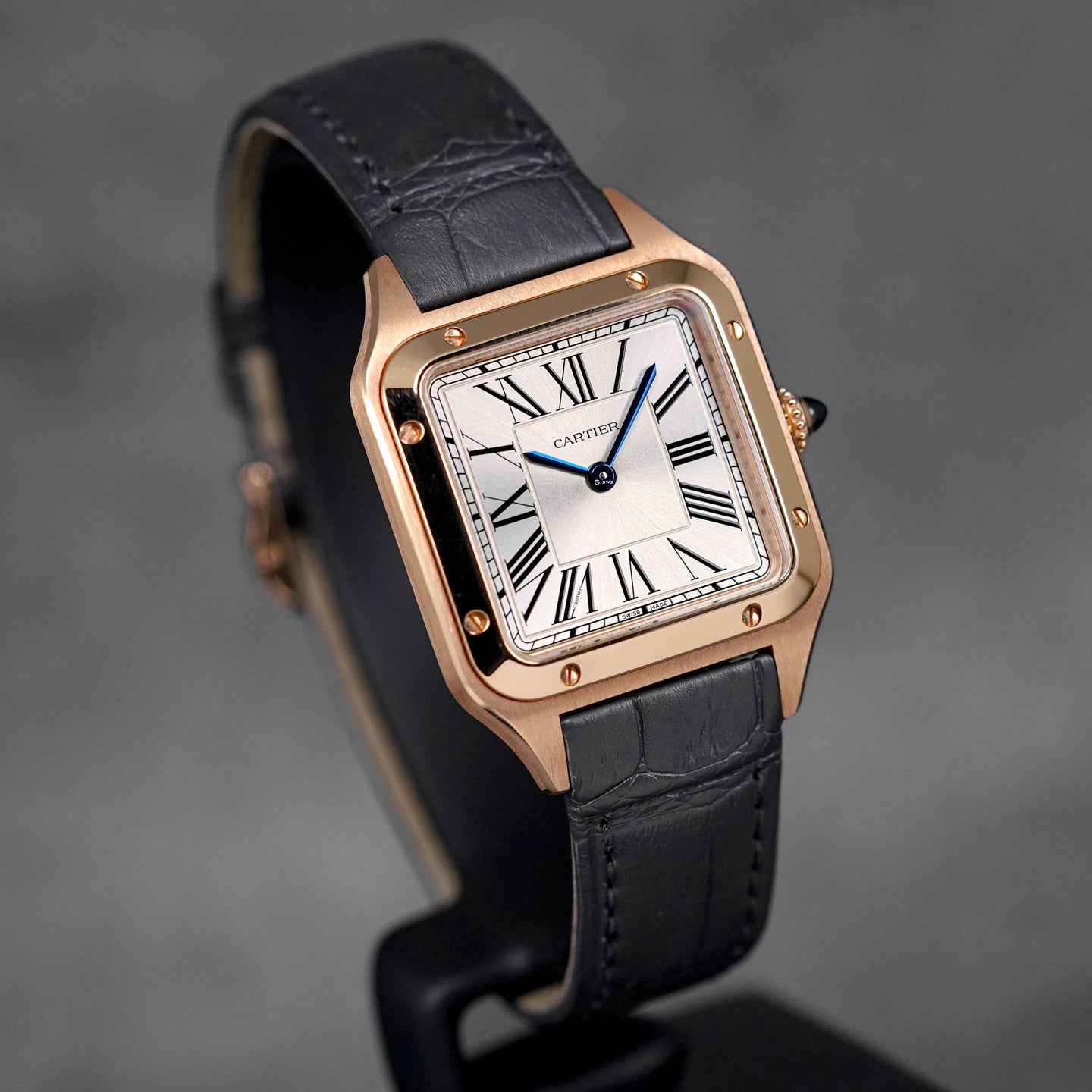 SANTOS DUMONT S ROSEGOLD SILVER DIAL (2023)