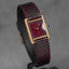 TANK MUST VERMEIL YELLOWGOLD-PLATED BURGUNDY DIAL (WATCH ONLY)