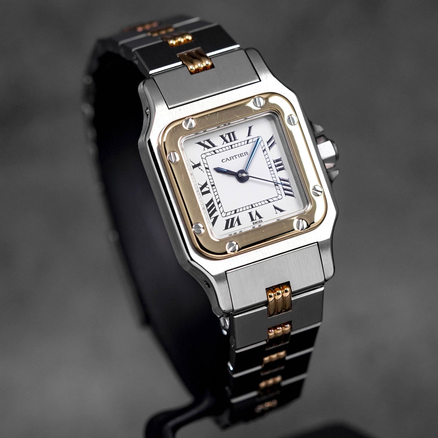 SANTOS LADY TWOTONE YELLOWGOLD WHITE DIAL (WATCH ONLY)