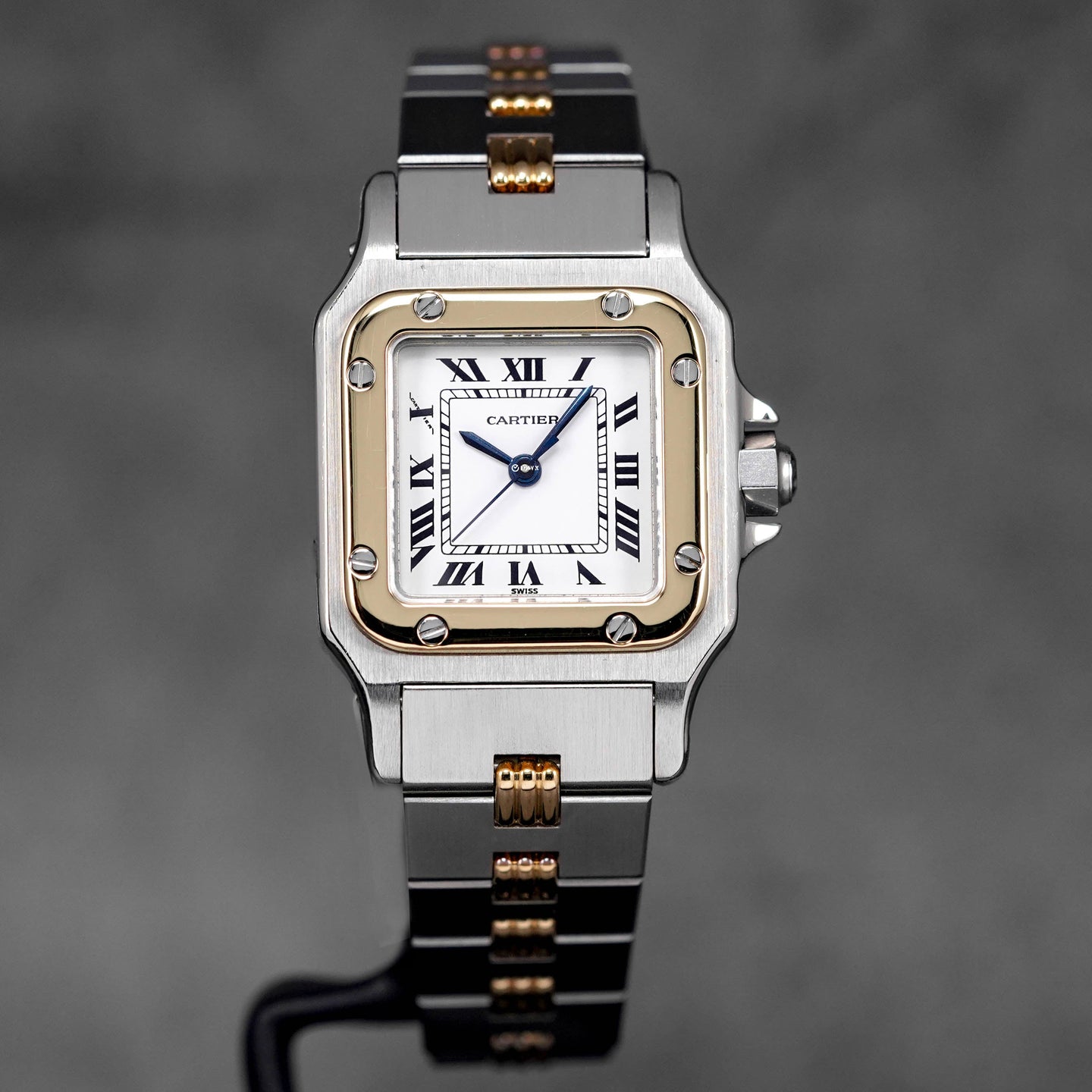 SANTOS LADY TWOTONE YELLOWGOLD WHITE DIAL (WATCH ONLY)