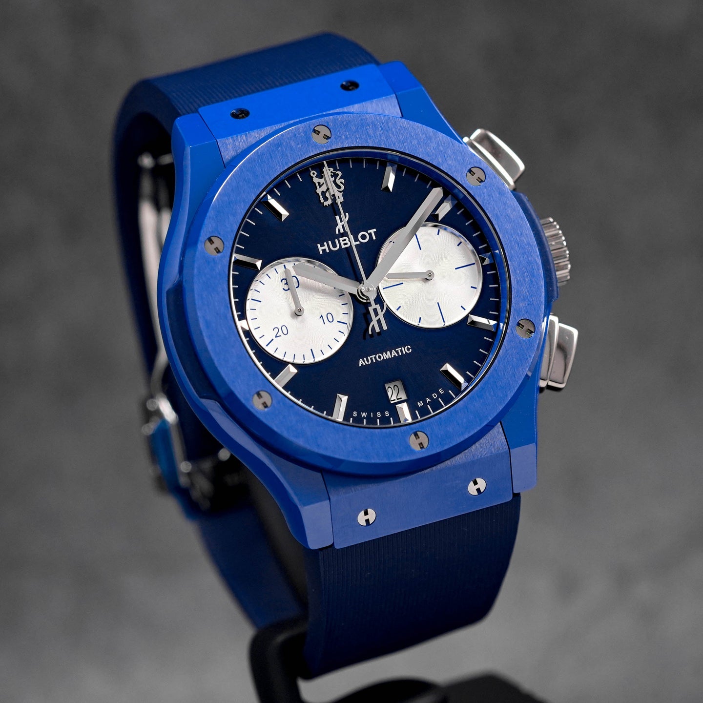 CLASSIC FUSION CHRONOGRAPH 45MM CERAMIC BLUE 'CHELSEA' LIMITED EDITION (2021)