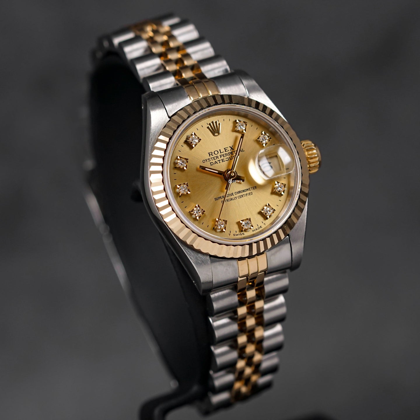 DATEJUST 26MM TWOTONE YELLOWGOLD CHAMPAGNE DIAMOND DIAL (CIRCA 1987)