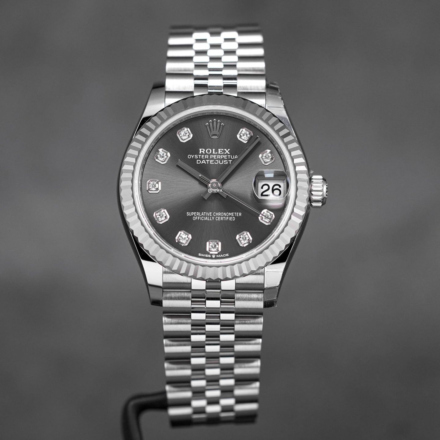 Datejust 31 Rhodium Diamond