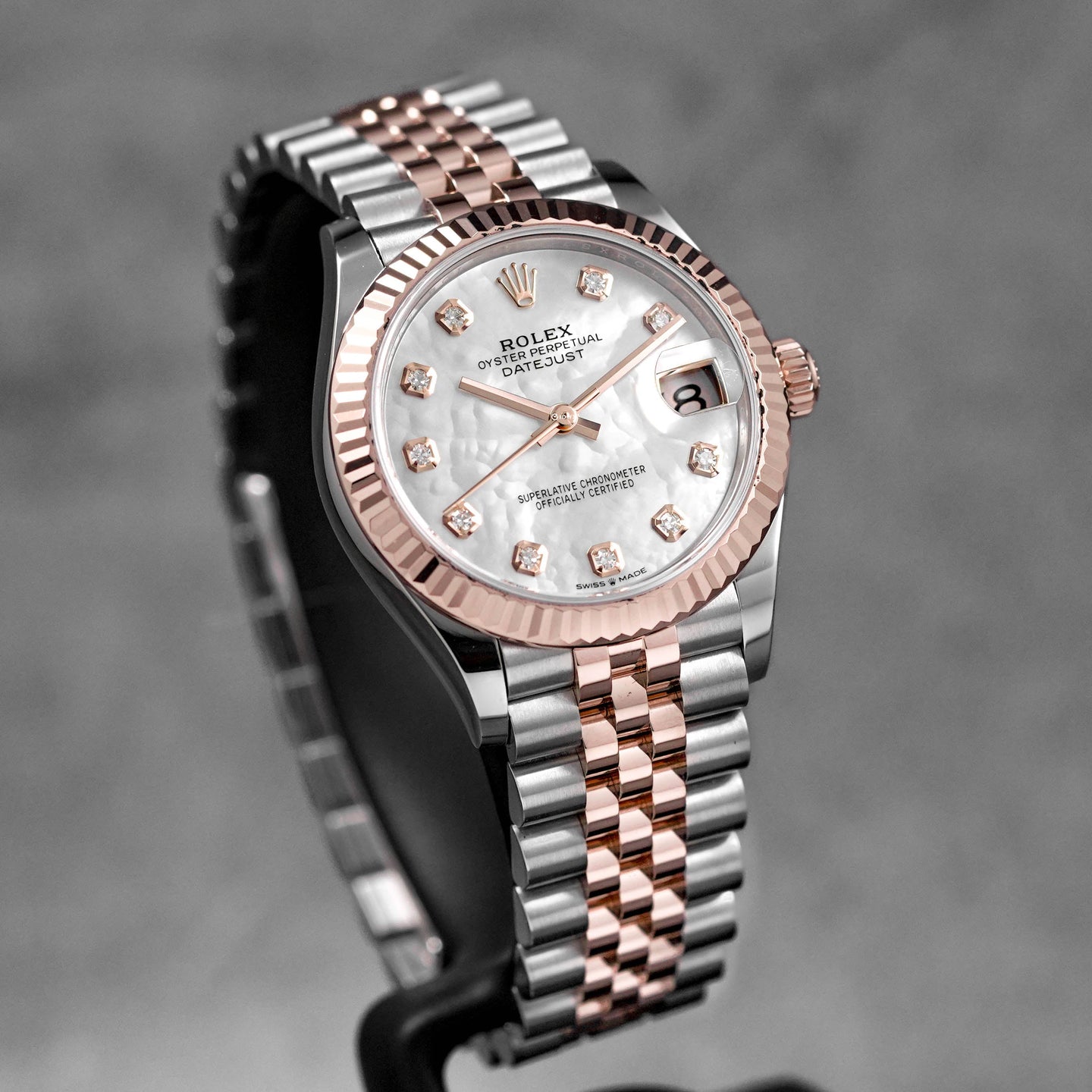 DATEJUST 31MM TWOTONE ROSEGOLD MOP DIAMOND DIAL (2024)