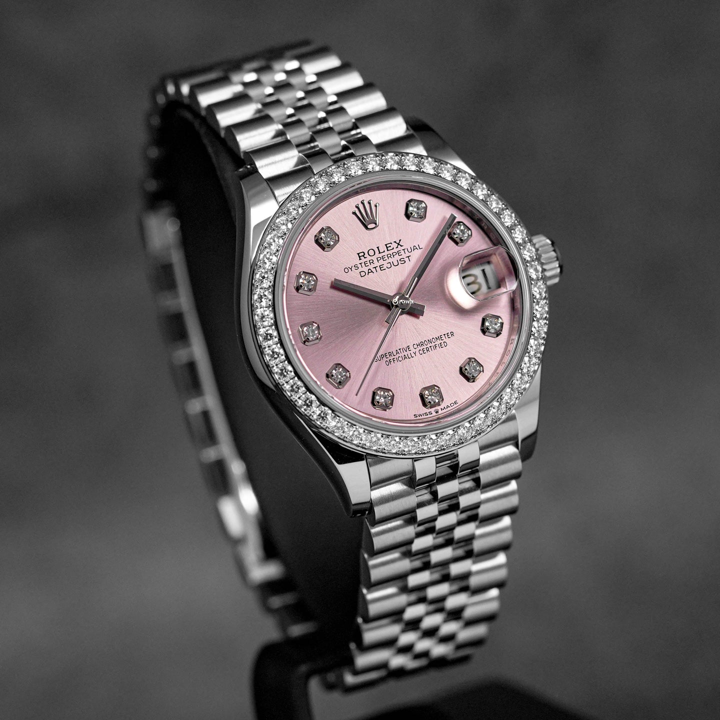 DATEJUST 31MM PINK DIAMOND DIAL DIAMOND BEZEL (2024)