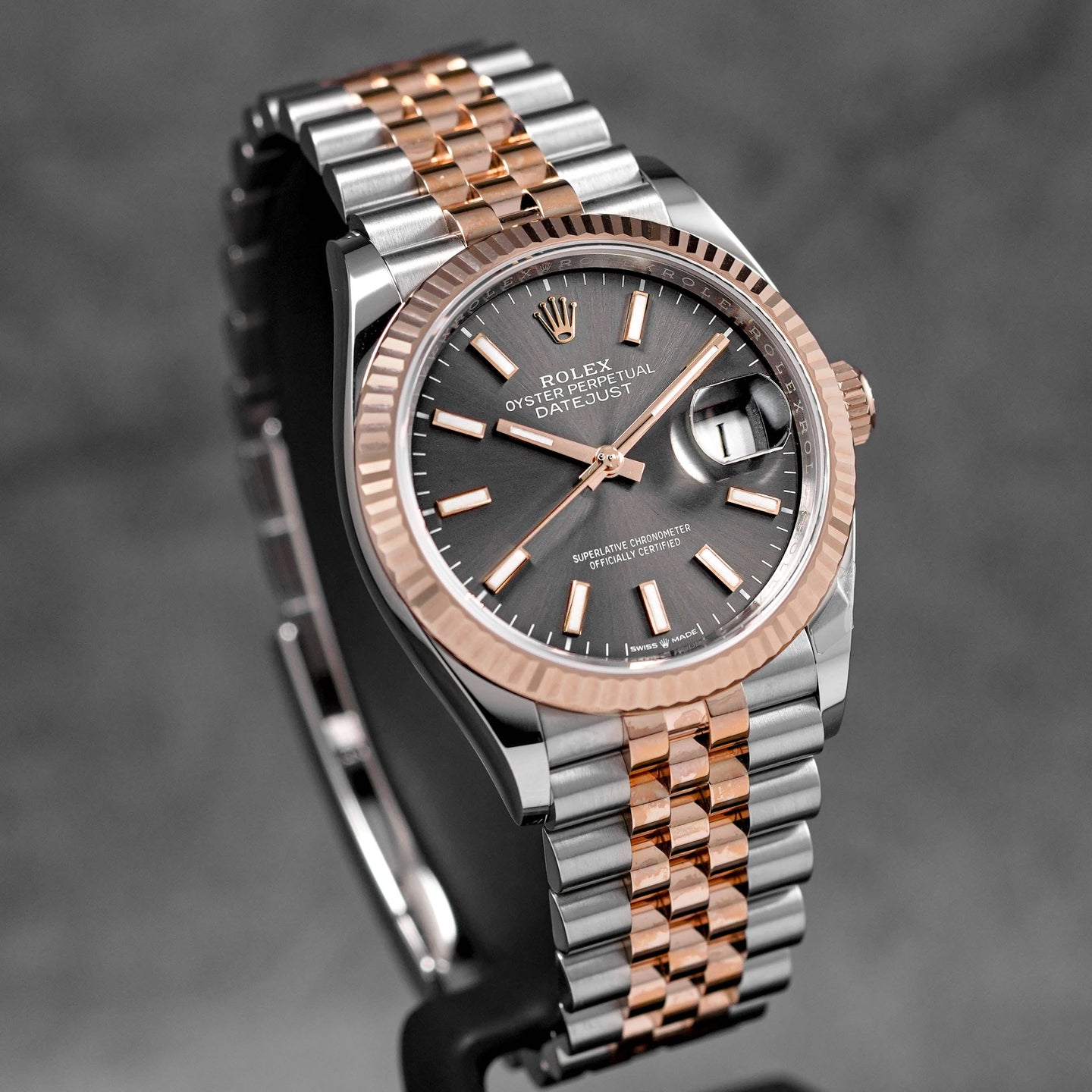 DATEJUST 36MM TWOTONE ROSEGOLD RHODIUM DIAL (2023)