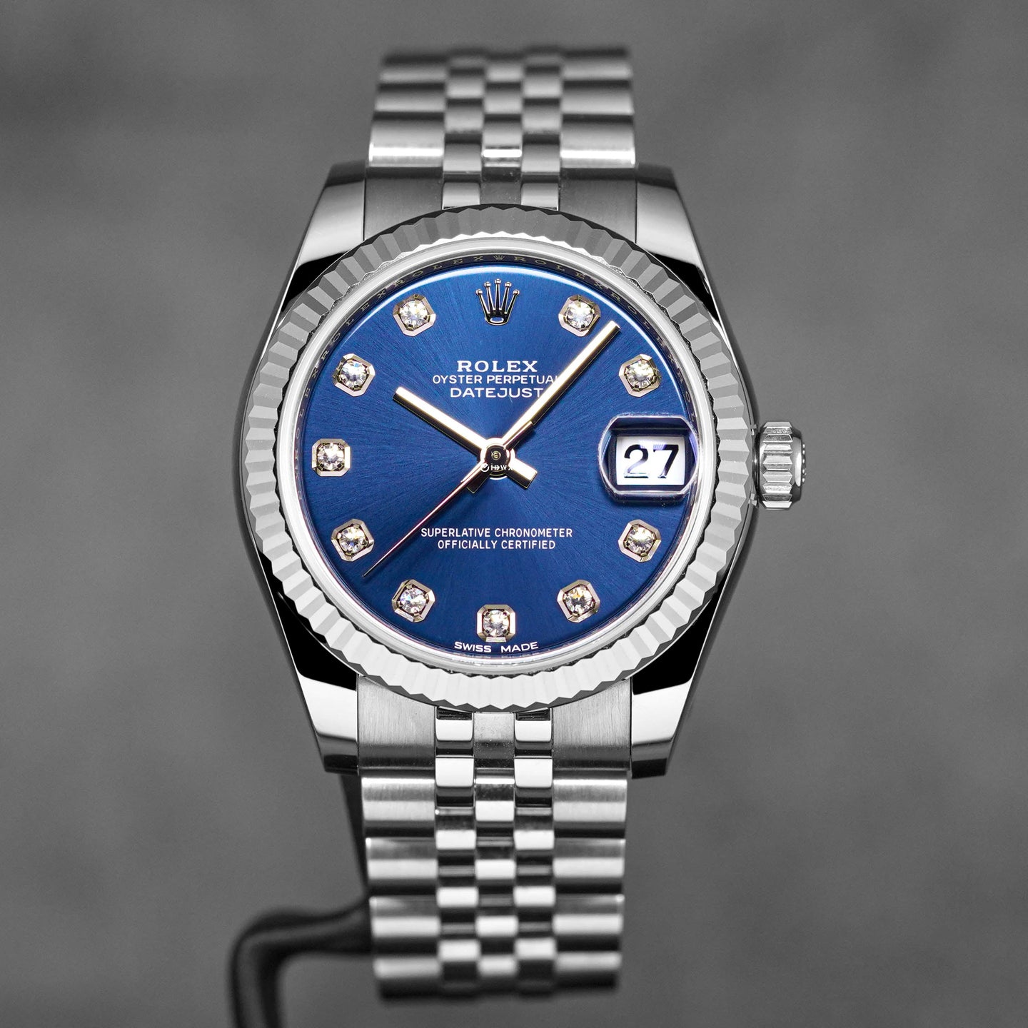 DATEJUST 31MM BLUE DIAMOND DIAL (2018)