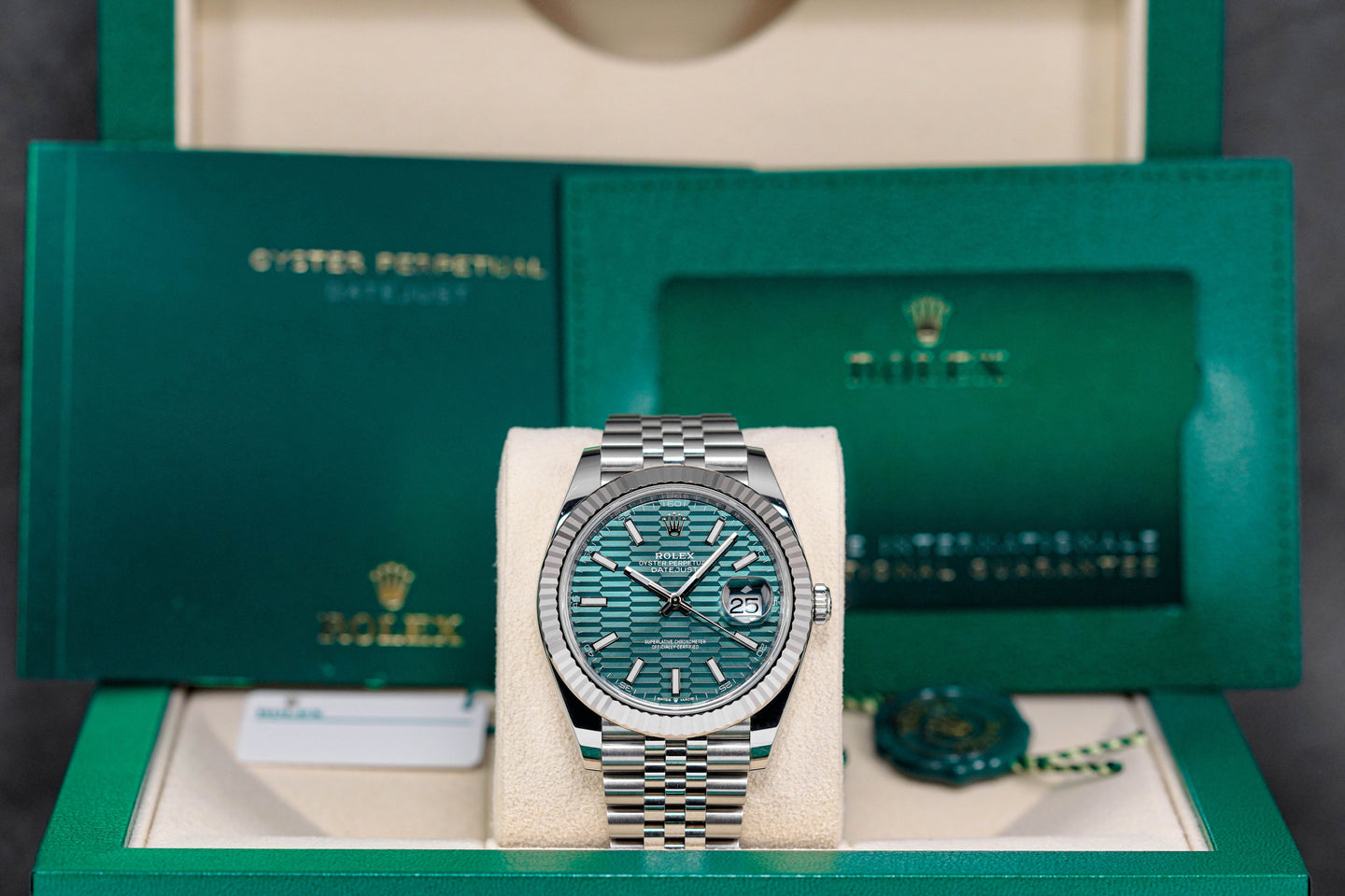 Datejust Mint Green Fluted Dial