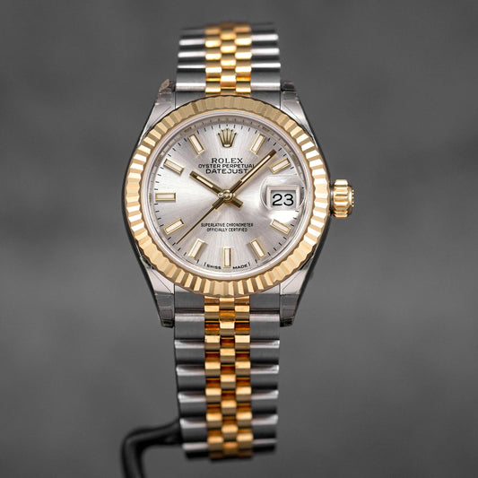 DATEJUST 28MM TWOTONE YELLOWGOLD SILVER DIAL (2018)