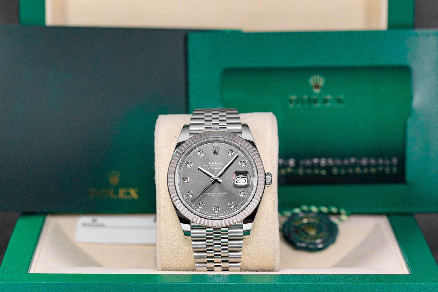 Datejust 41 Rhodium Diamond